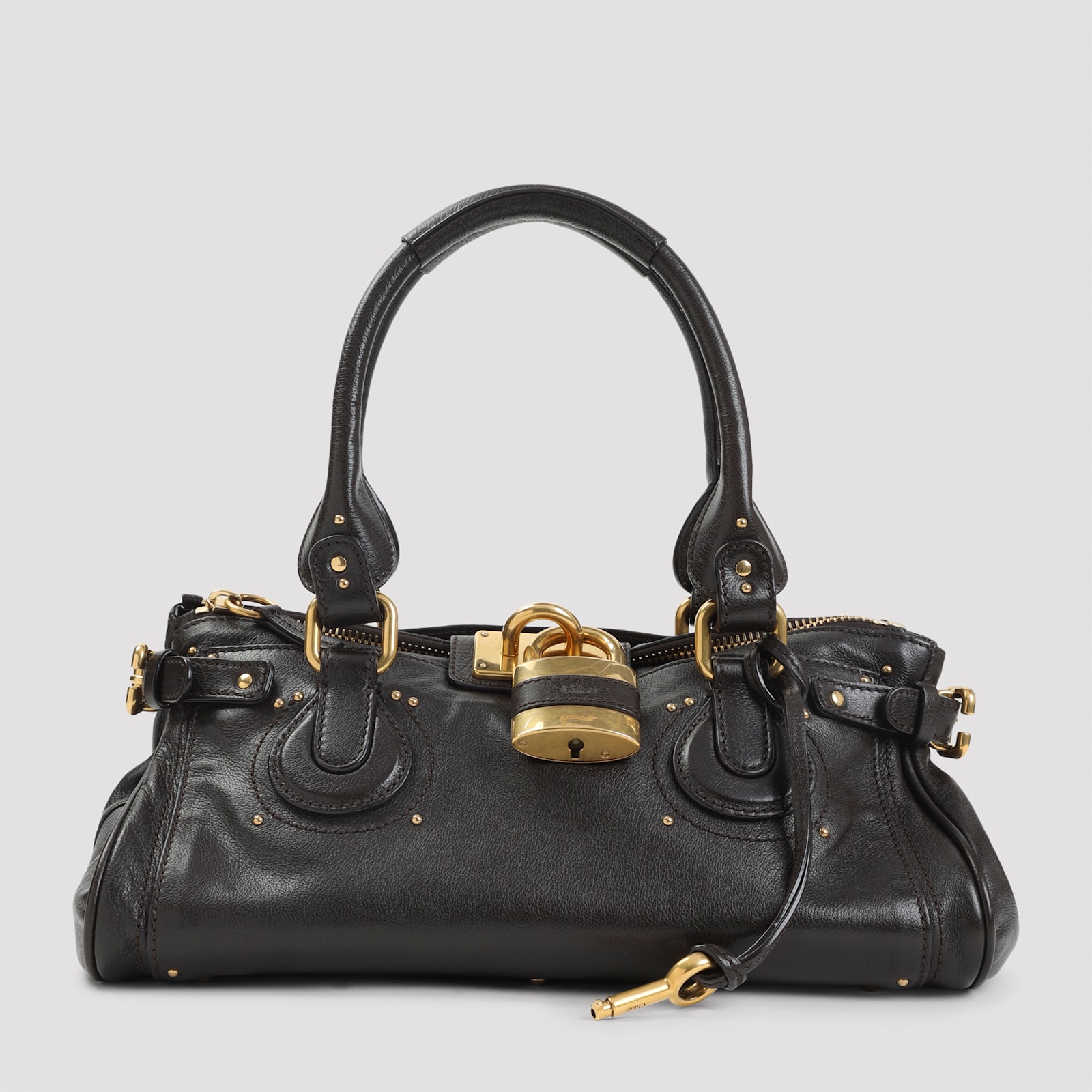 Chloé Dark Brown Paddington Shoulder Bag