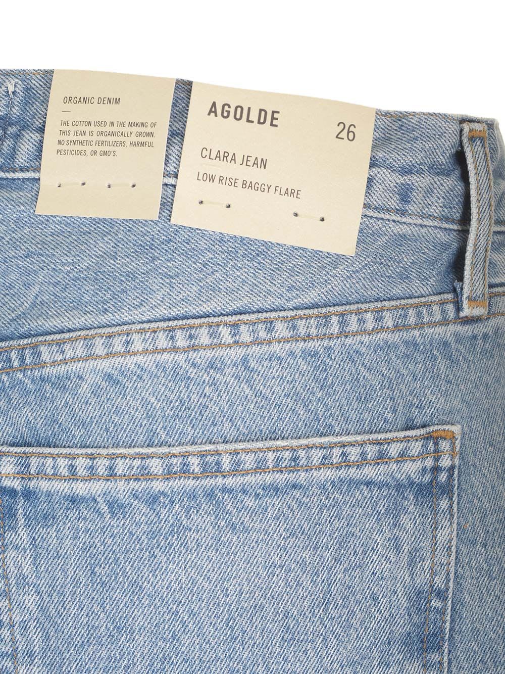 Agolde Harper Straight Cropped Jeans In Blue