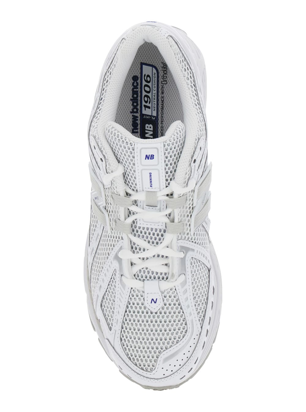 New Balance 1906r White Sneaker With Mesh Design And Side Logo In Synthetic Fiber Unisex