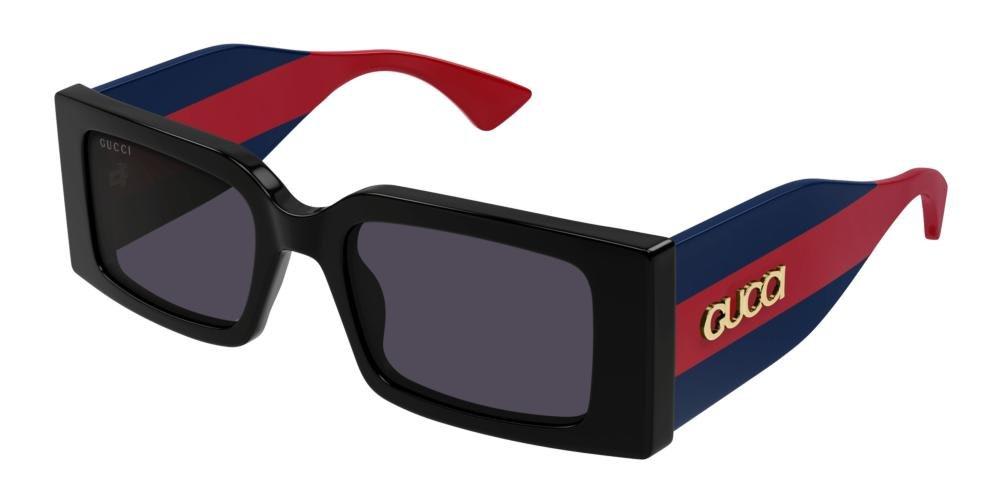 Gucci Rectangle-frame Sunglasses In Black