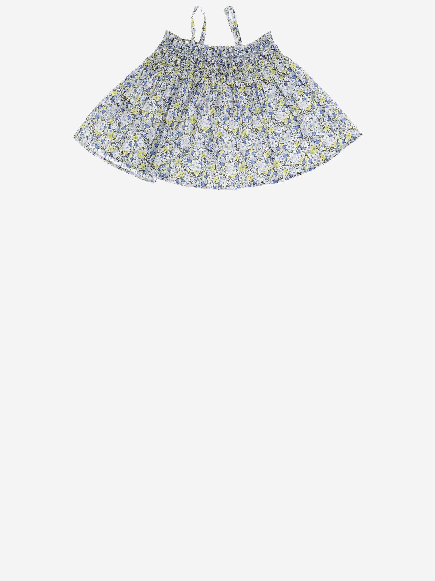 Bonpoint Cotton Blouse With Floral Pattern In Multicolour