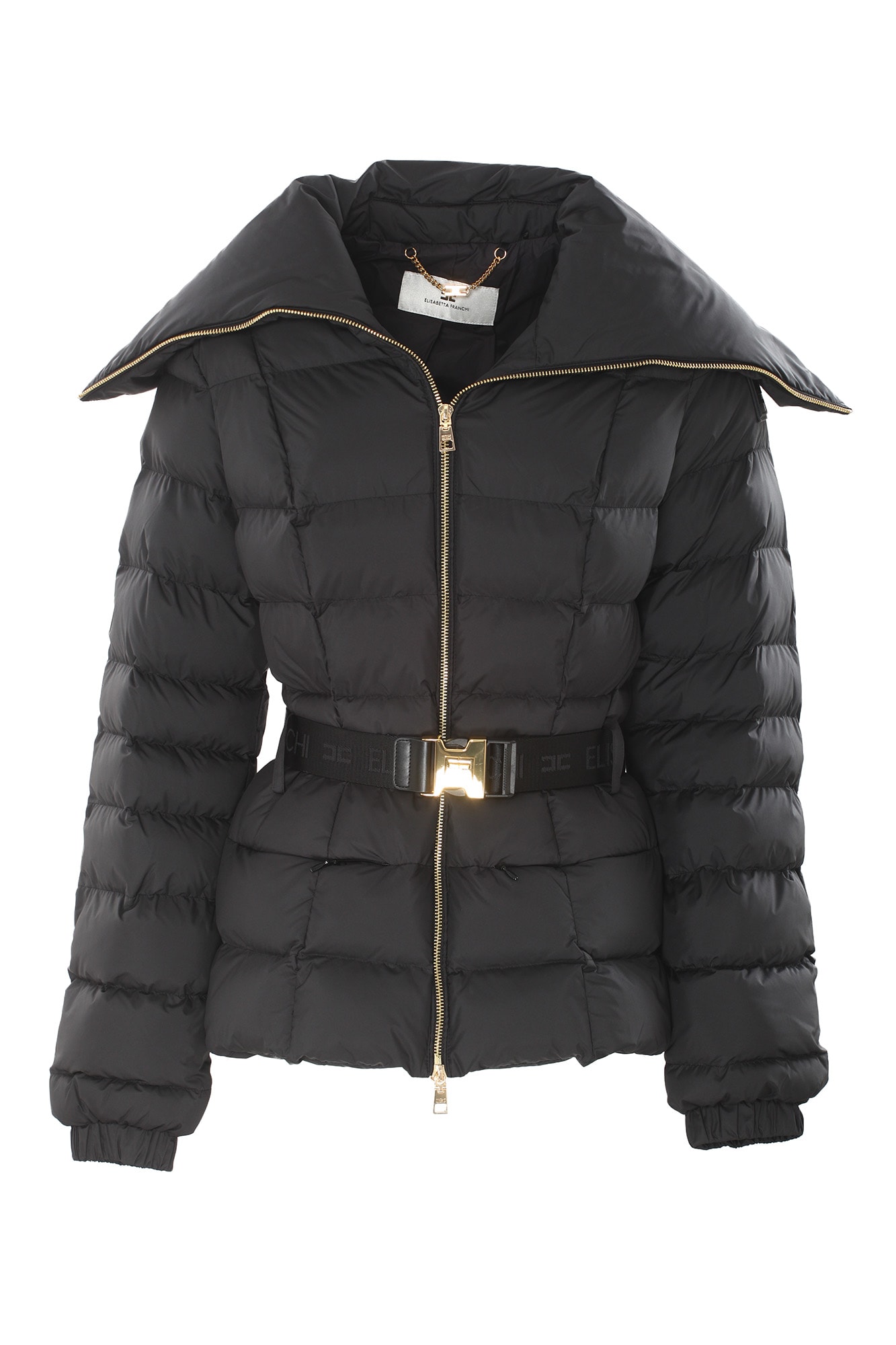 Shop Elisabetta Franchi Coats Black