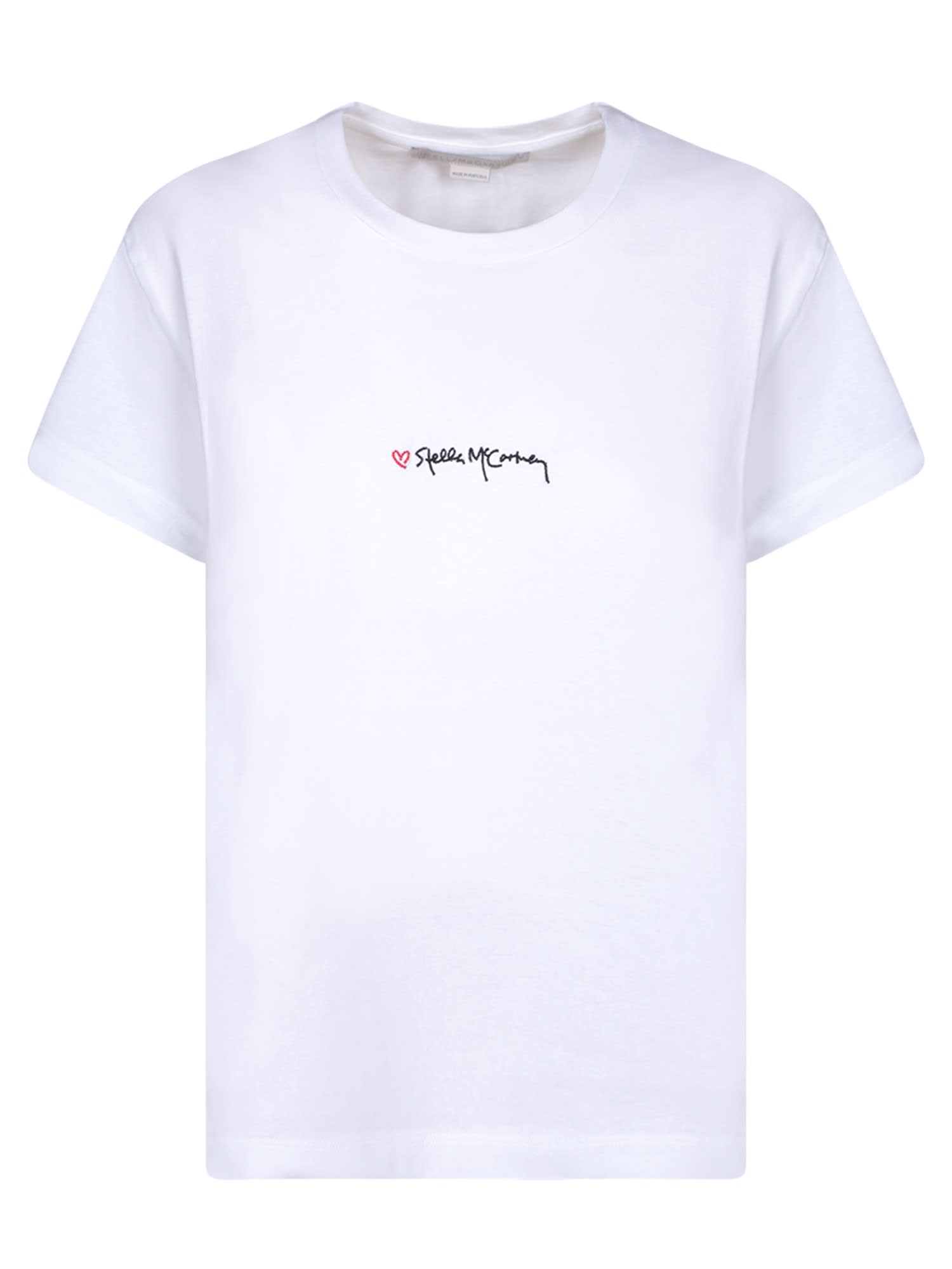 Stella Mccartney Iconic Embroidery Logo White T-shirt