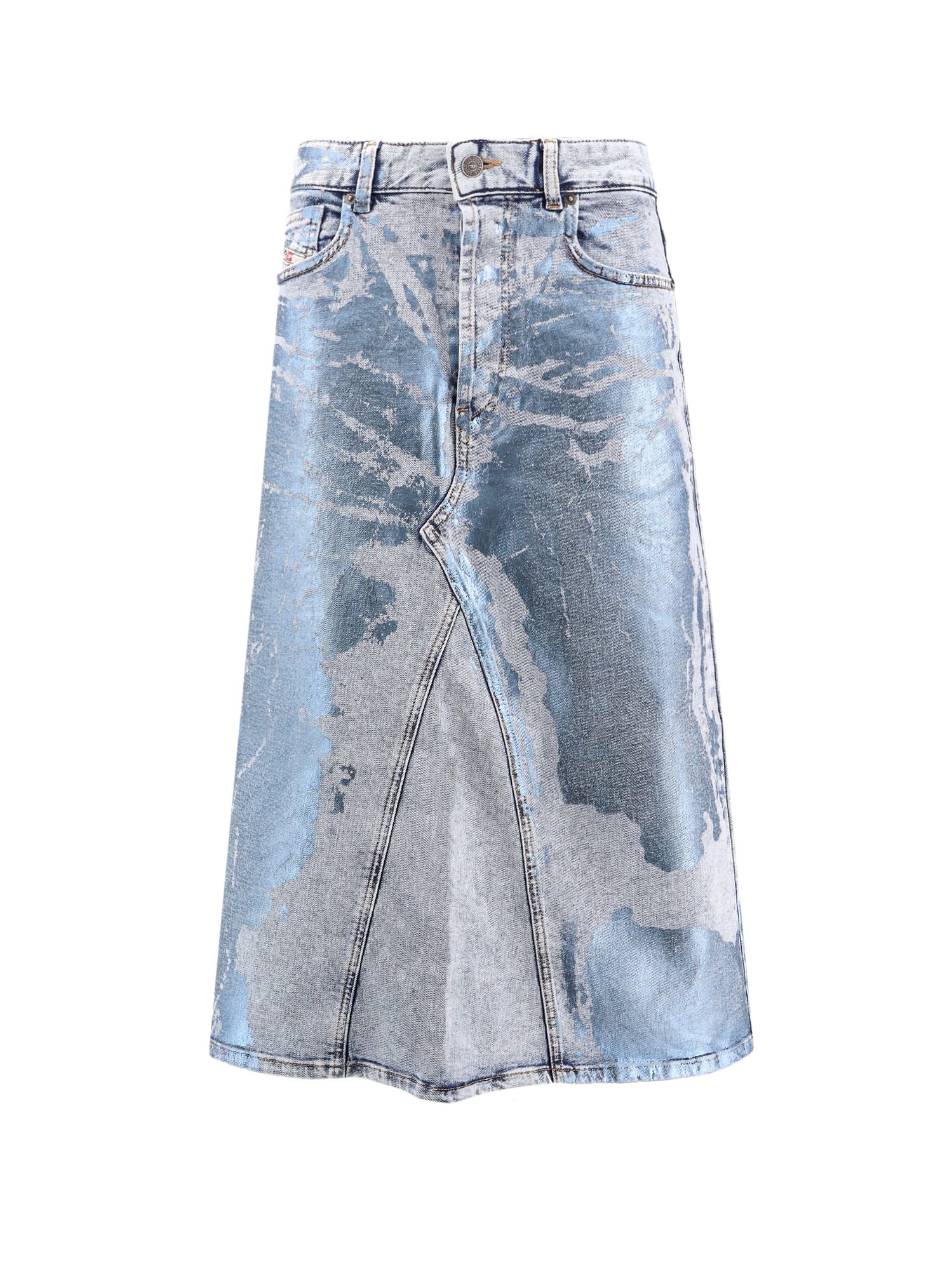 Shop Diesel De-pago-mid-s Skirt In Blue