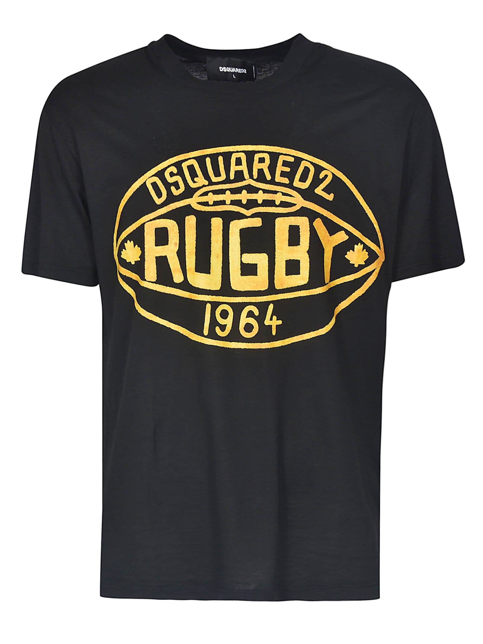 Dsquared2 Rugby T-shirt In Black
