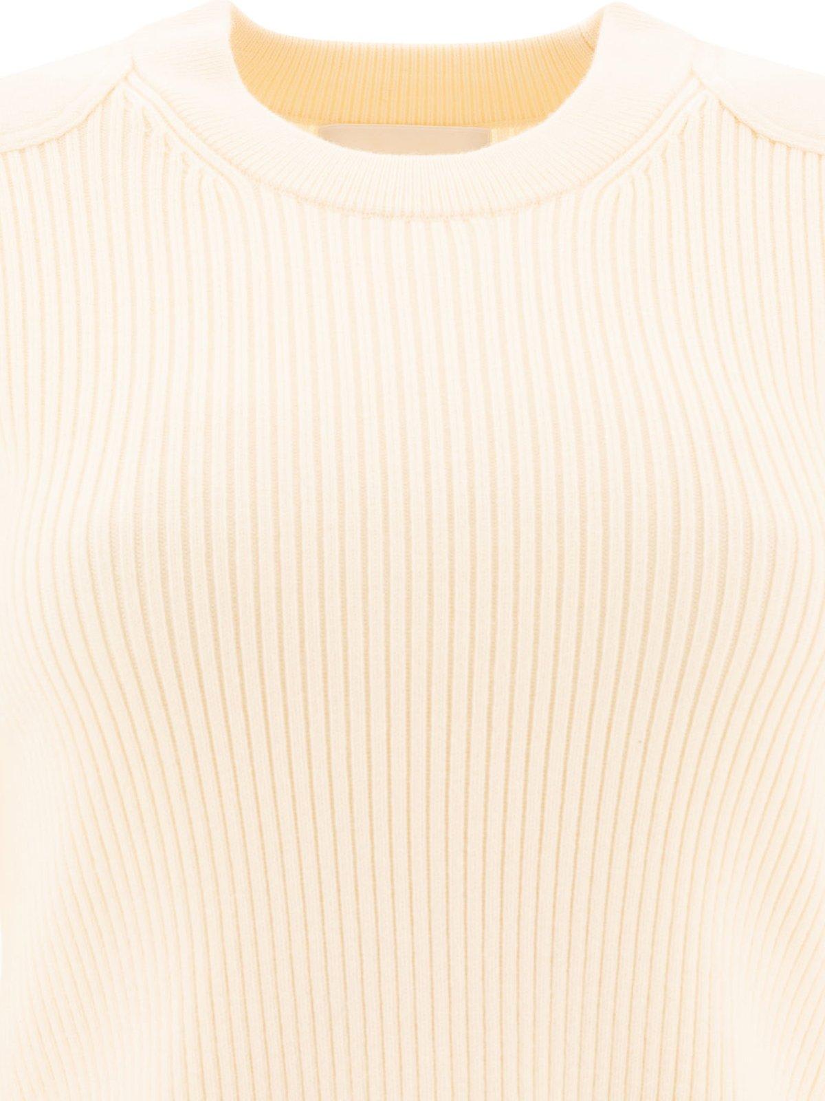 Isabel Marant Étoile Gabyne Ribbed Knit Sweater In Powder