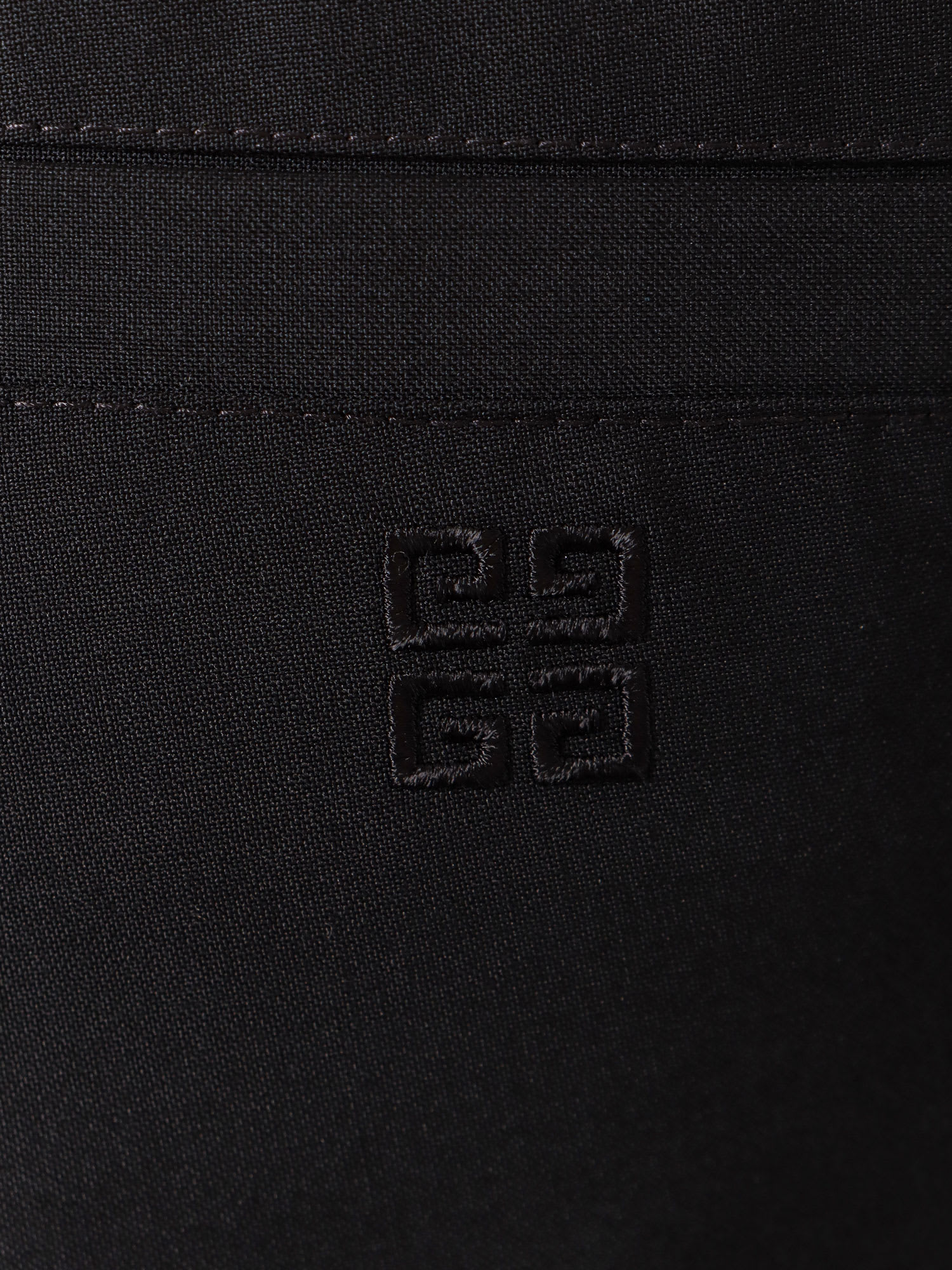 Givenchy Logo-embroidered Wool Bermuda Shorts In Black