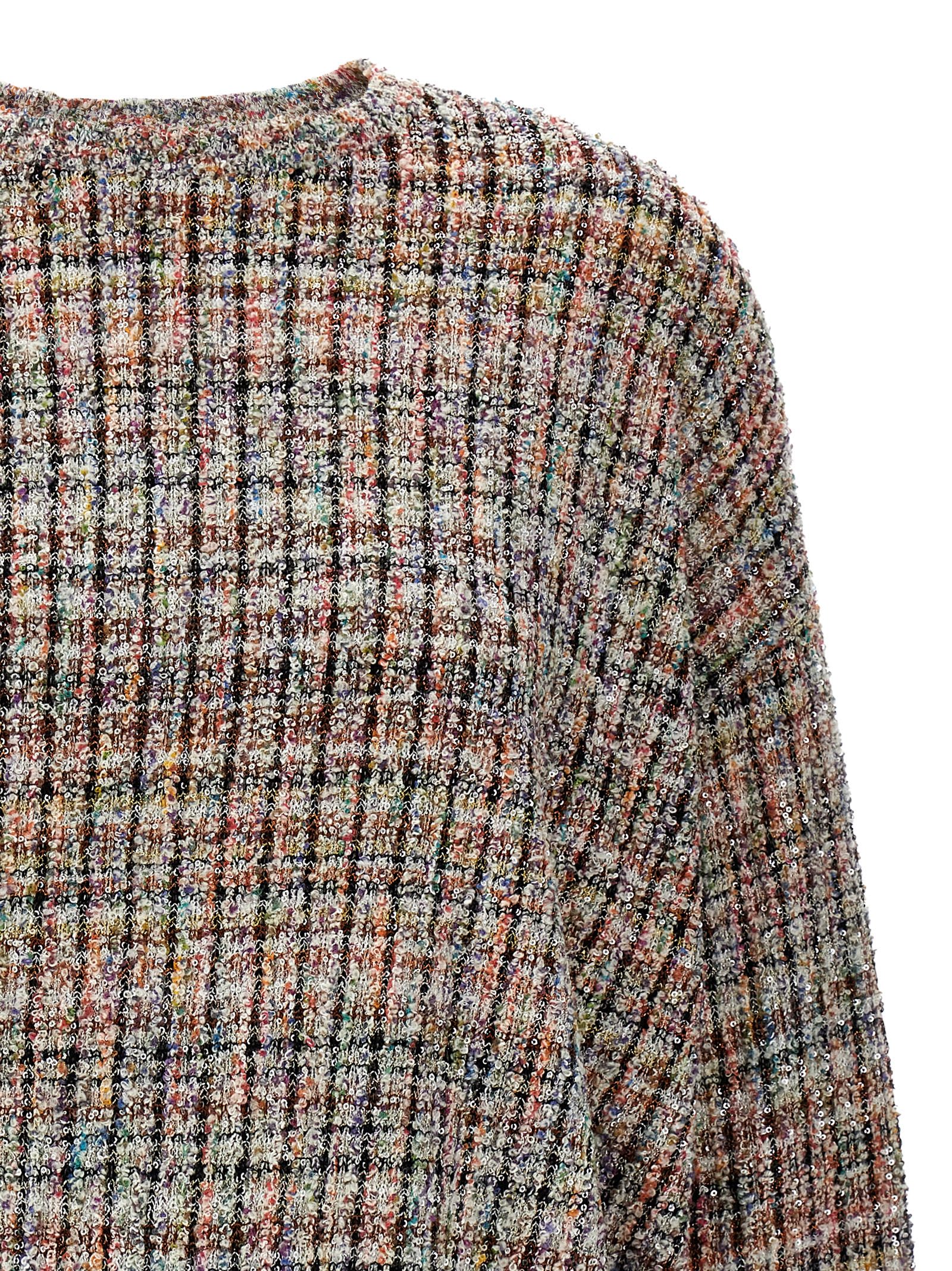 Shop Missoni Sequin Bouclé Sweater In Multicolor