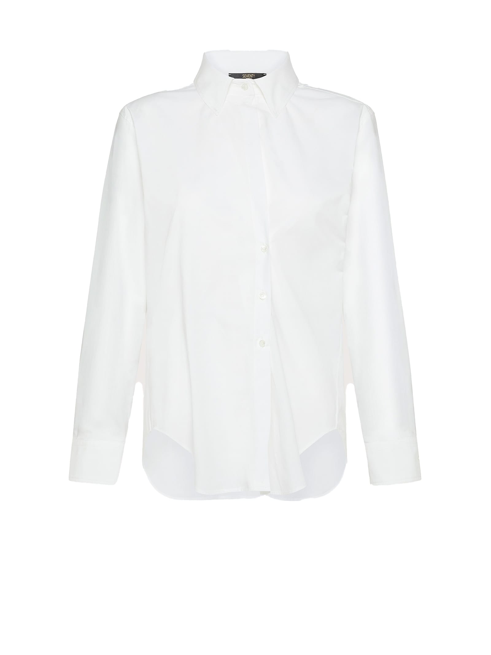 Shop Seventy White Long-sleeved Shirt In Bianco