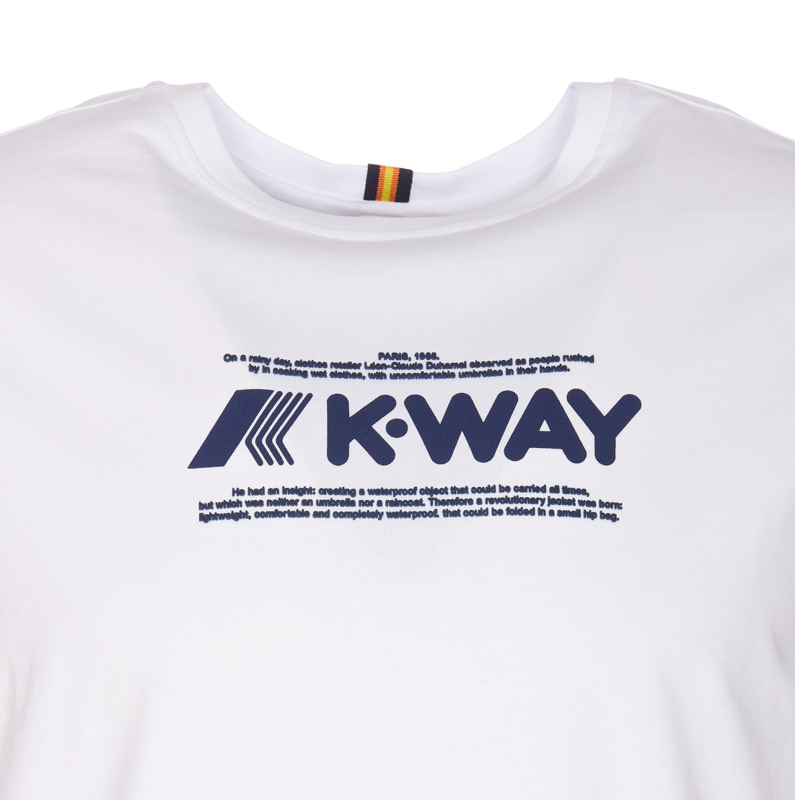 Shop K-way Odom Typo Logo T-shirt In White