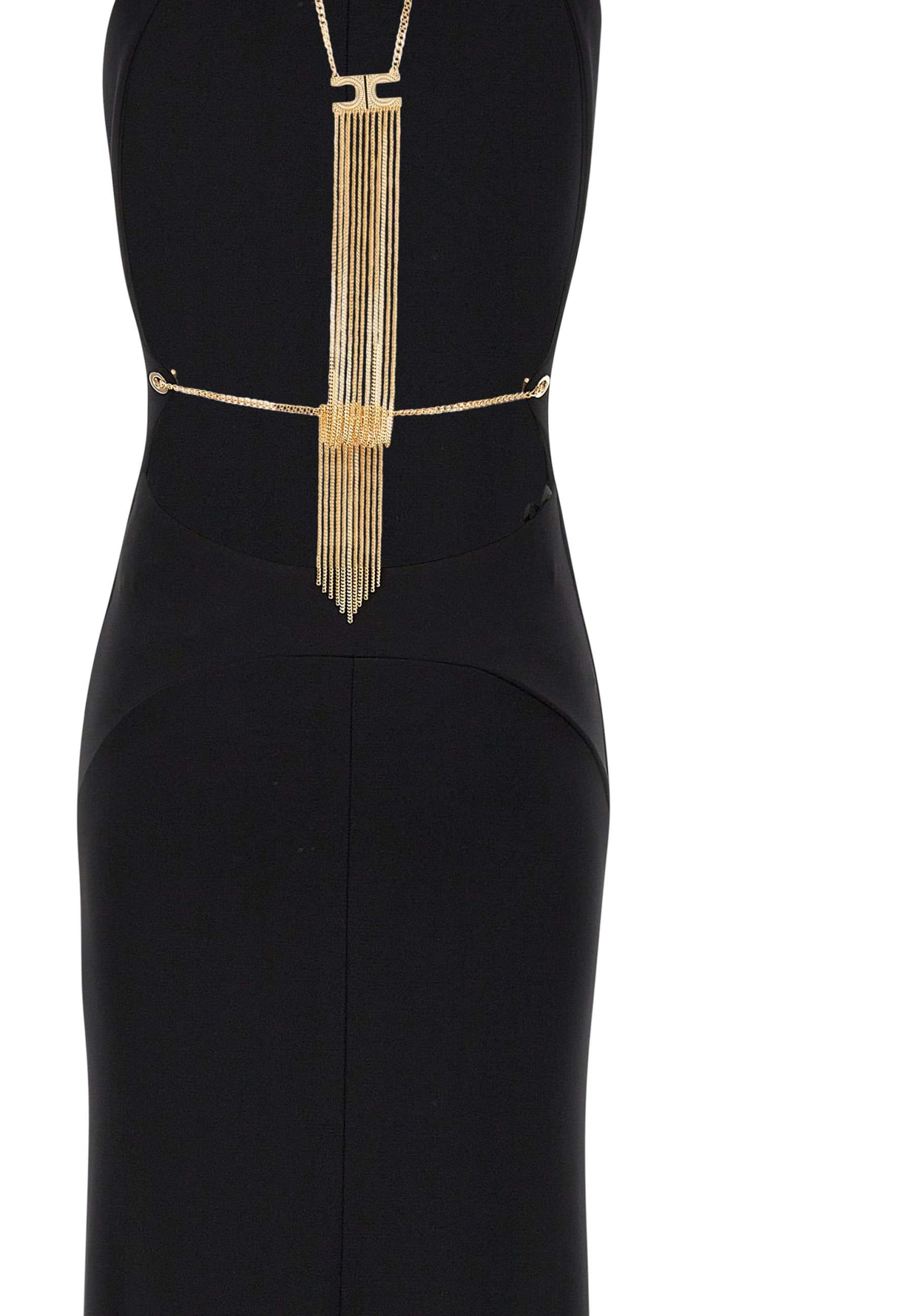 Elisabetta Franchi Red Carpet Dress In Black ModeSens