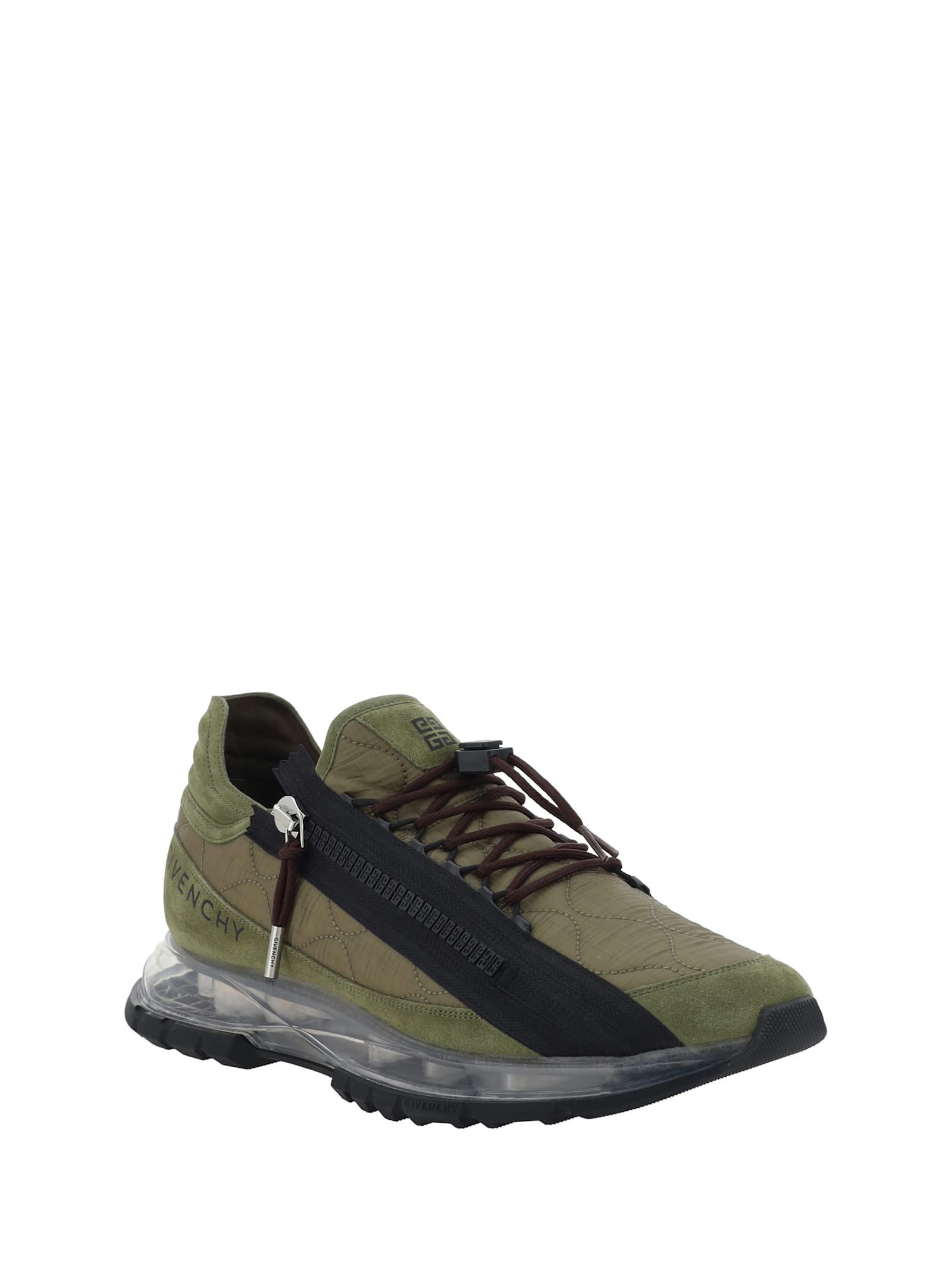 Shop Givenchy Spectre Runner Sneakers In Khaki/black