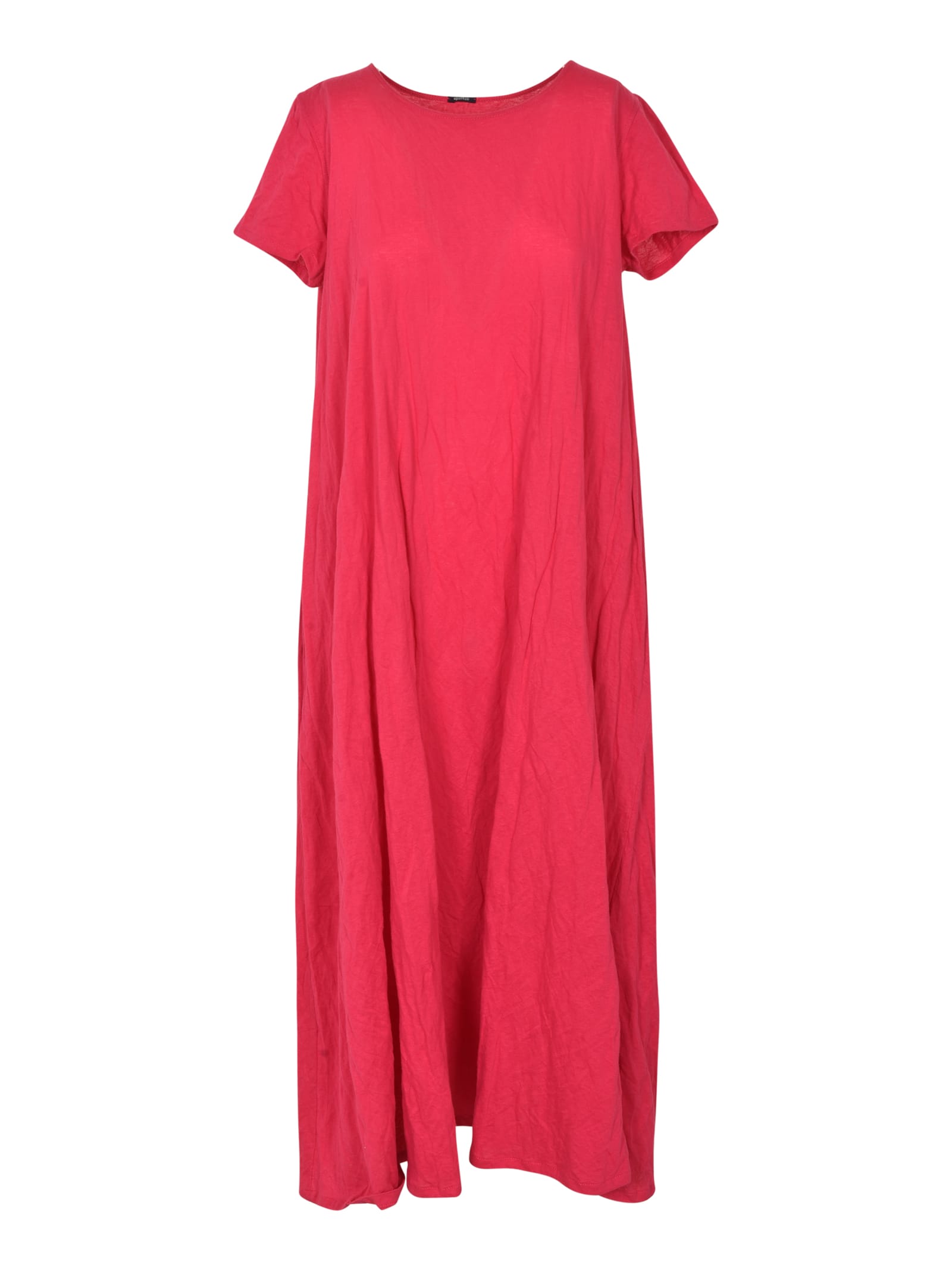 A Punto B Loose Fit Plain T-shirt Dress In Lampone