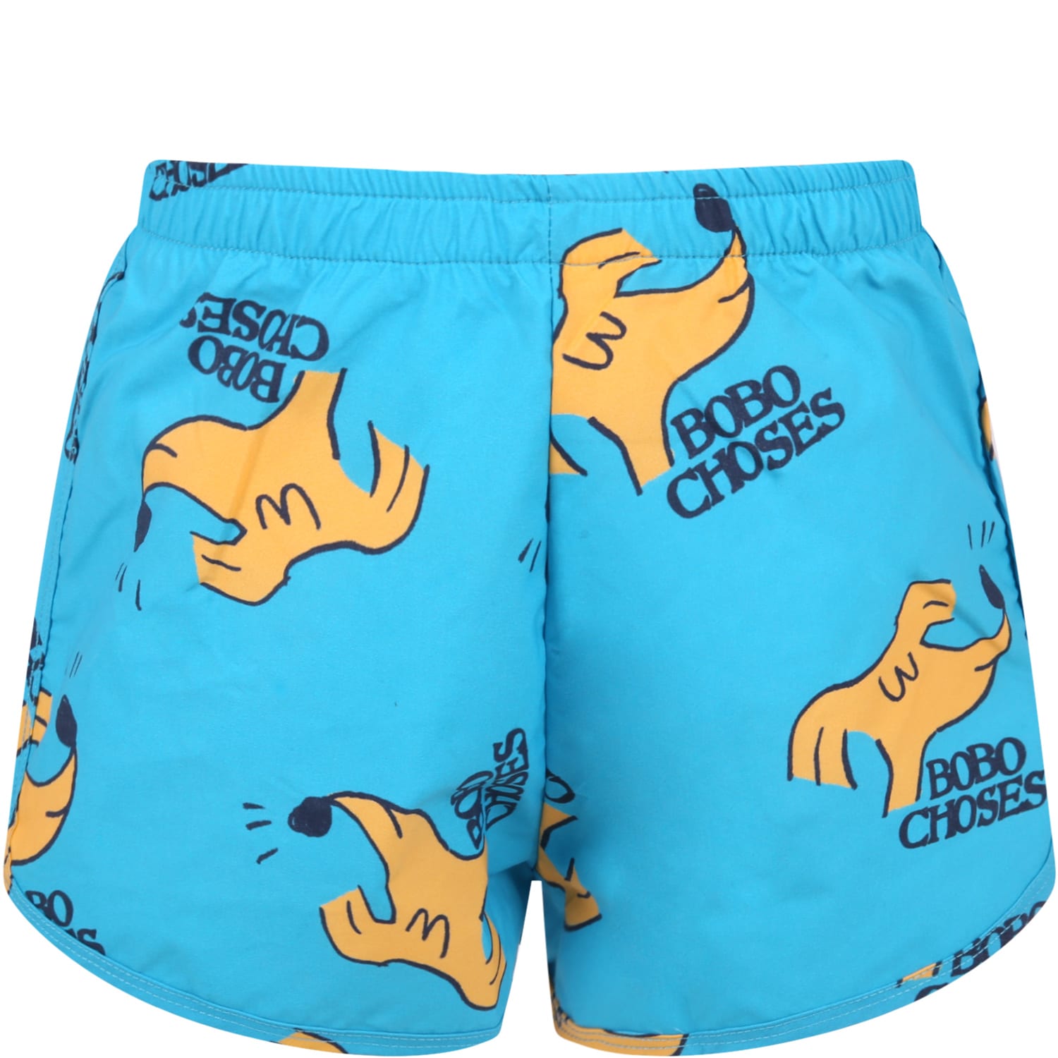 Bobo Choses Light-blue Swimsuit For Boy With Dogs