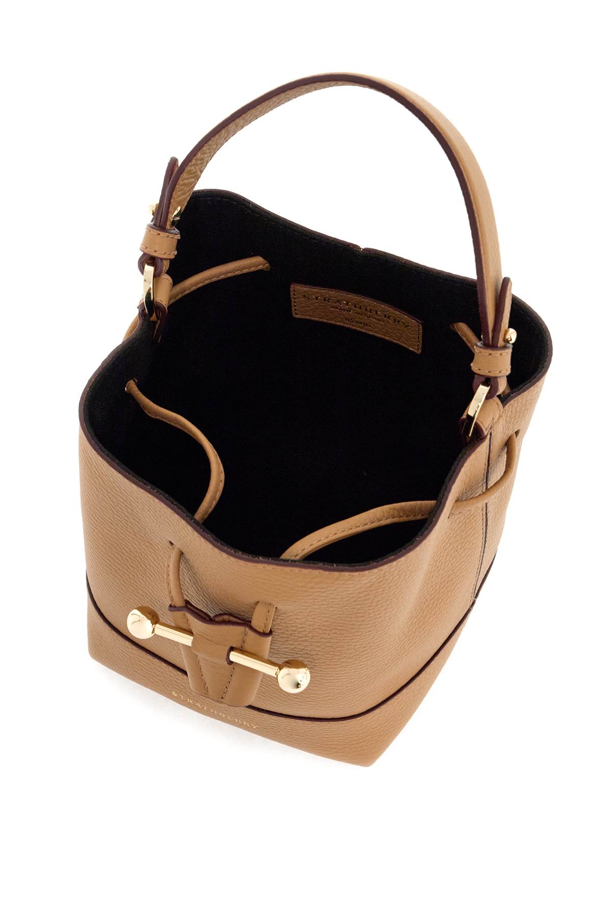 Shop Strathberry Lana Osette Bucket Bag In Caramel (brown)