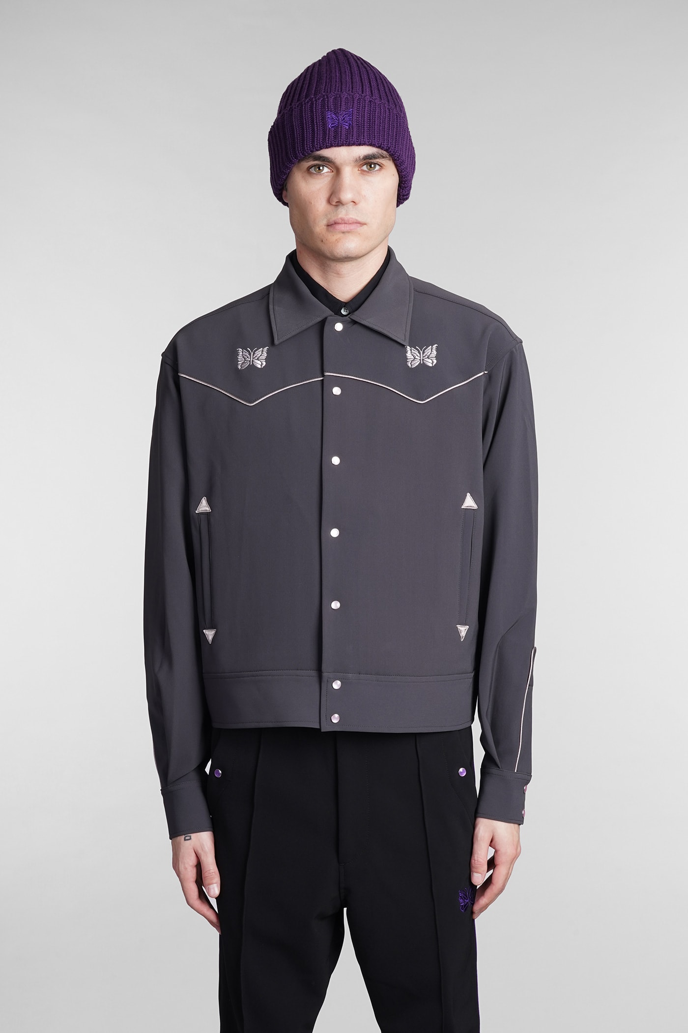 Needles Shirt In Grey Polyester