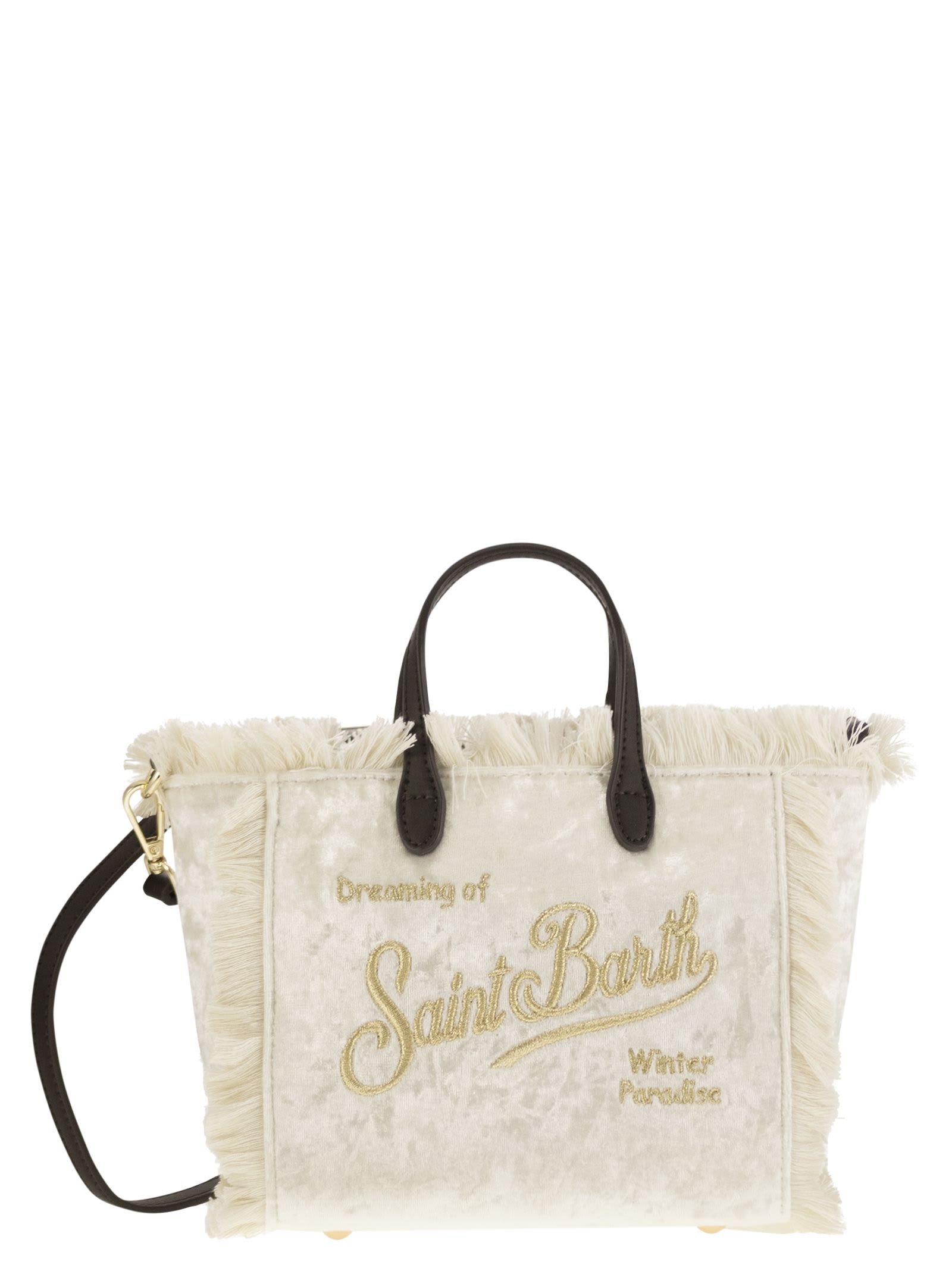 Mini Vanity Bag With Bangs And Embroidered Logo