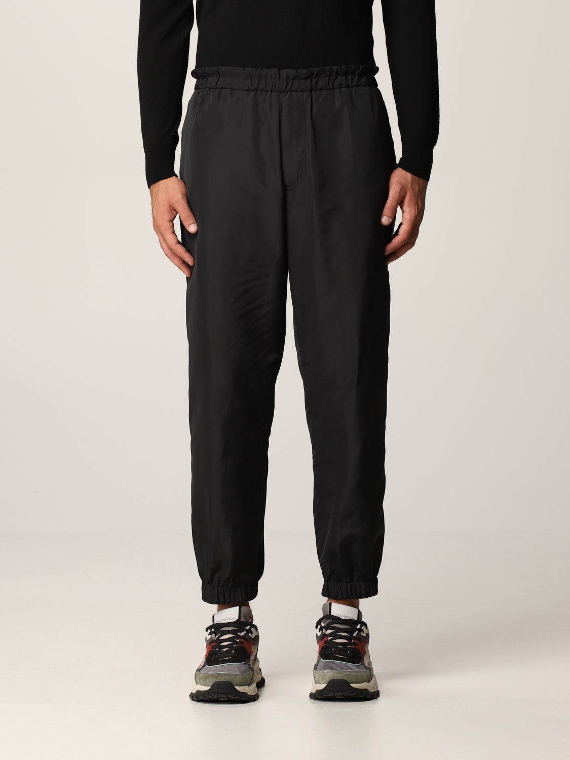 Etro Pants Etro Jogging Pants In Technical Fabric With Logoed Bands