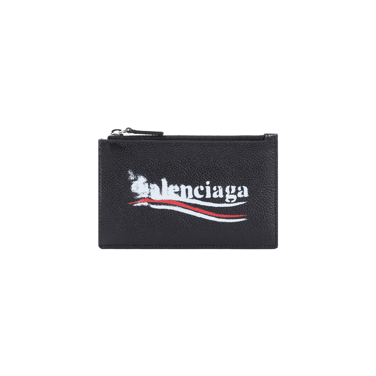 Shop Balenciaga Cash Long Coin Card Holder In Black