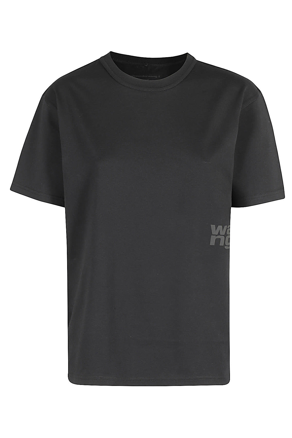 Shop Alexander Wang T Essential Jsy Ss Tee In Black