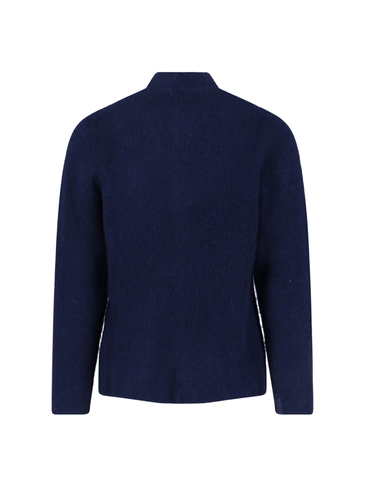 Aspesi Wool Cardigan In Blue