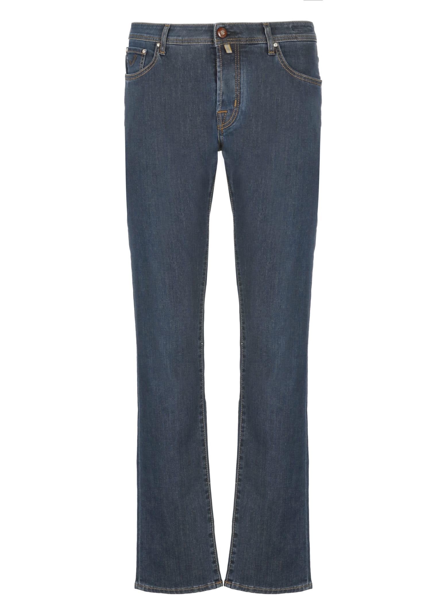 Shop Jacob Cohen Nick Slim Jeans In Blue