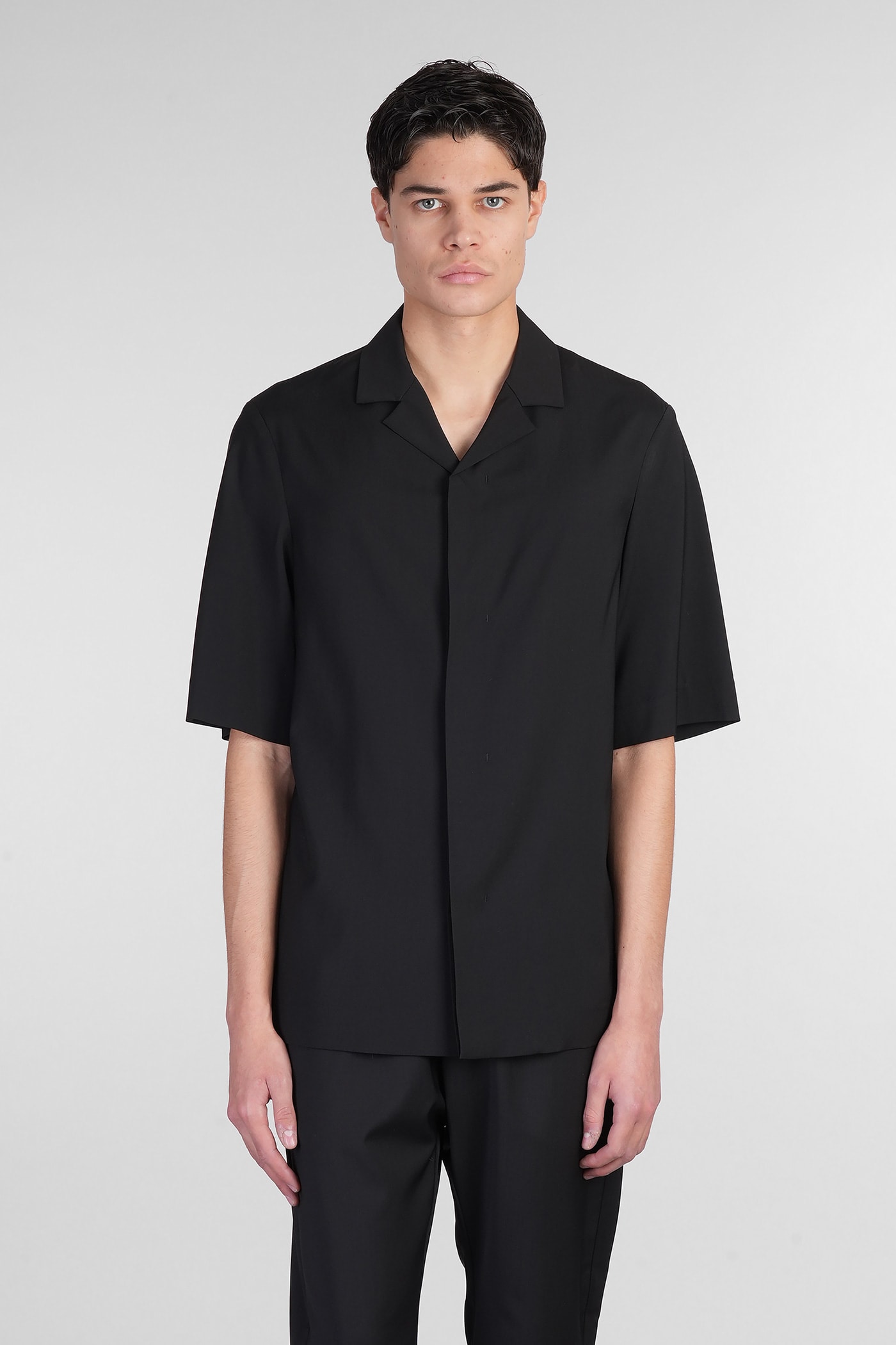 Atila Shirt In Black Wool