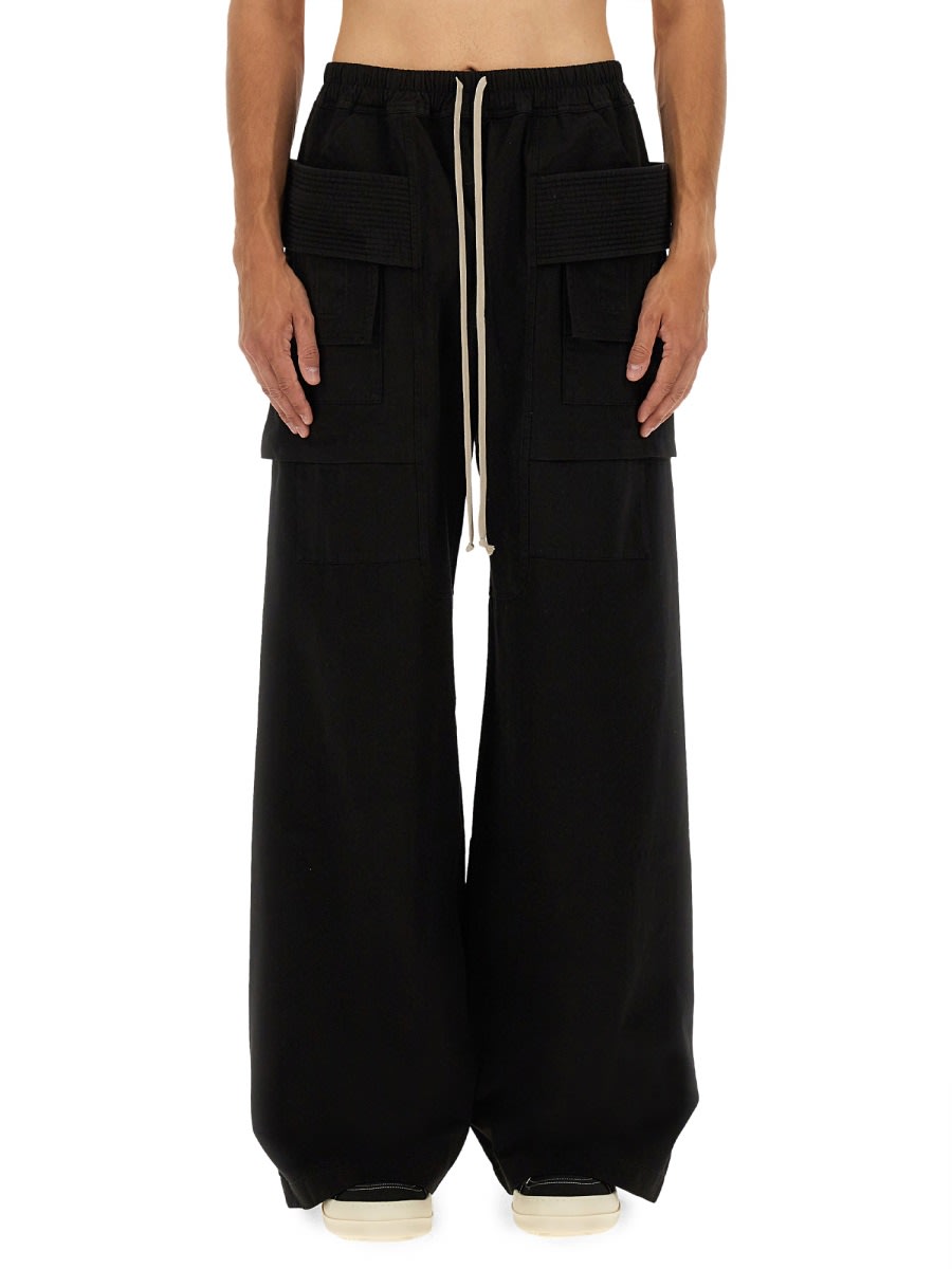Drkshdw Creatch Wide Cargo Pants In Black