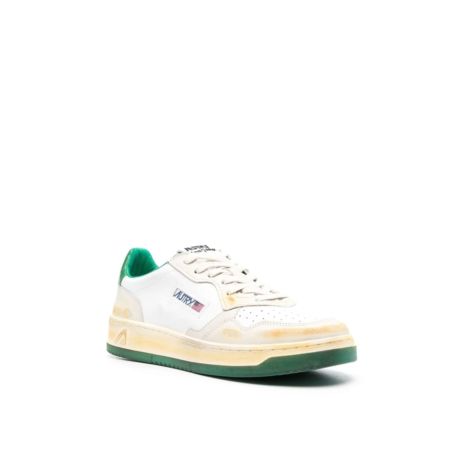 Autry White Leather Low Top Sneakers In White