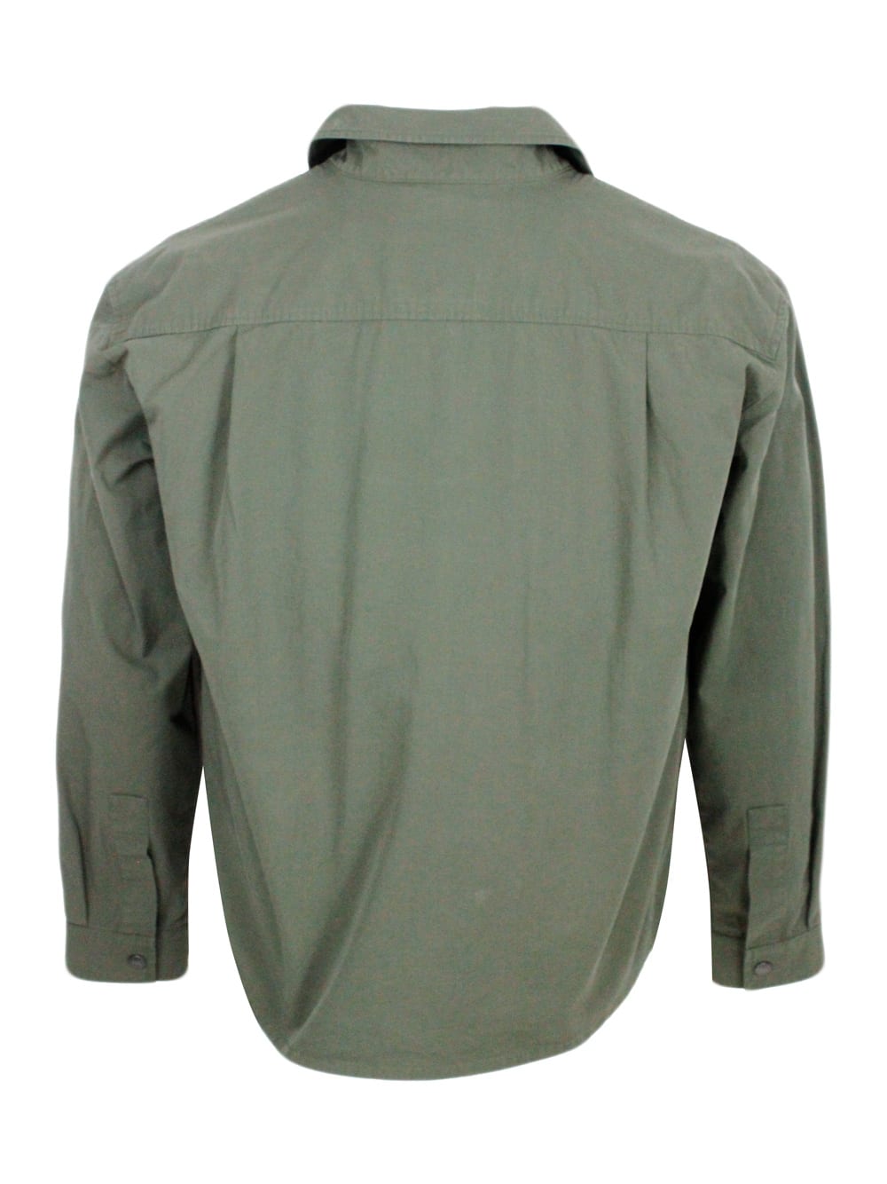 Shop Add Recycled Nylon Shirt Jacket With Detachable Internal Ped Vest. In Green