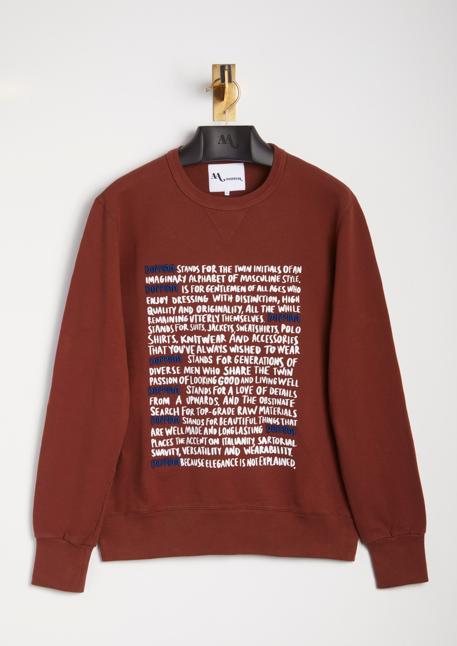 Aacaste Doppiaa Statement Crew Neck Sweatshirt