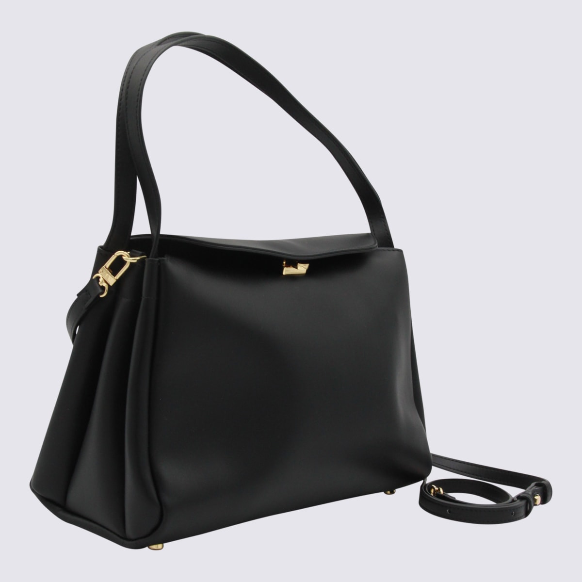 Themoirè Black Eudora Shoulder Bag In Black
