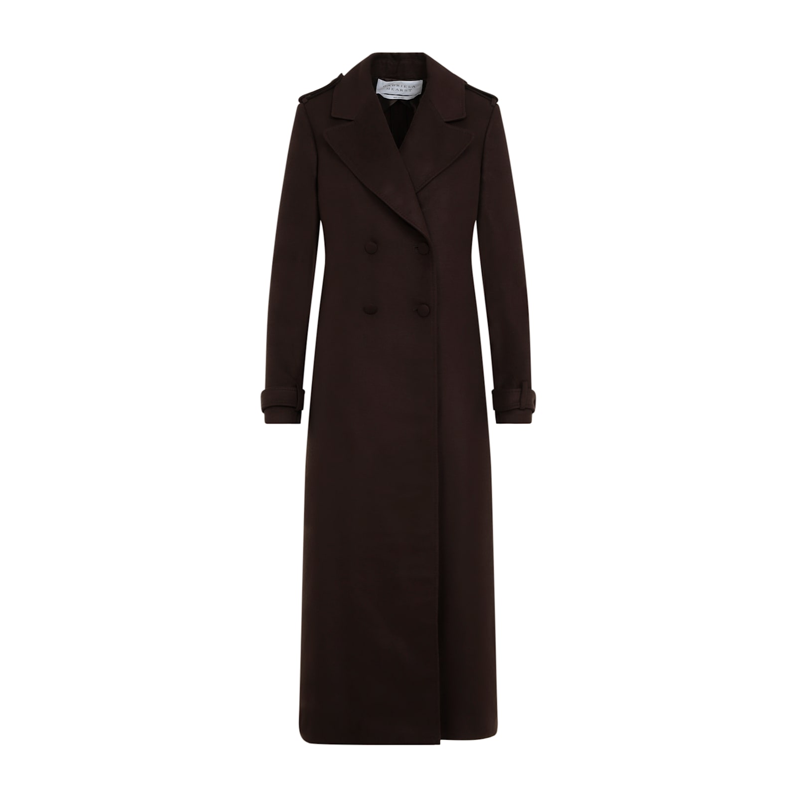 Shop Gabriela Hearst Houstt Coat In Cho Chocolate