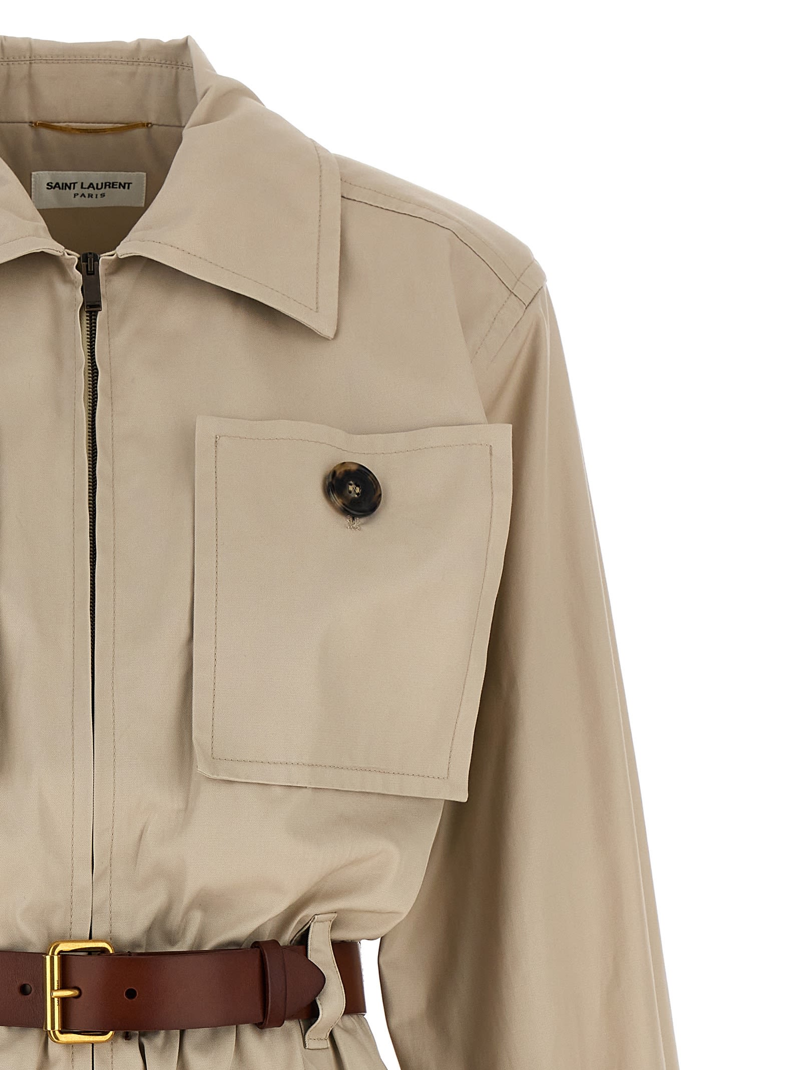Saint Laurent Jumpsuits In Beige