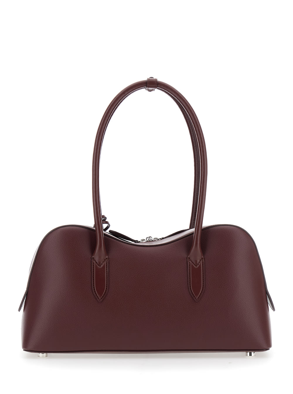 Stella Mccartney Burgundy Synthetic Leather Ryder Medium Shoulder Bag In Burgundy