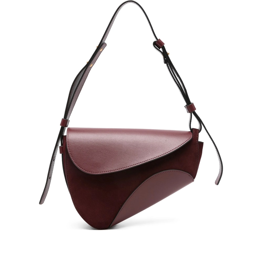Neous Leather Shoulder Bag In Brown