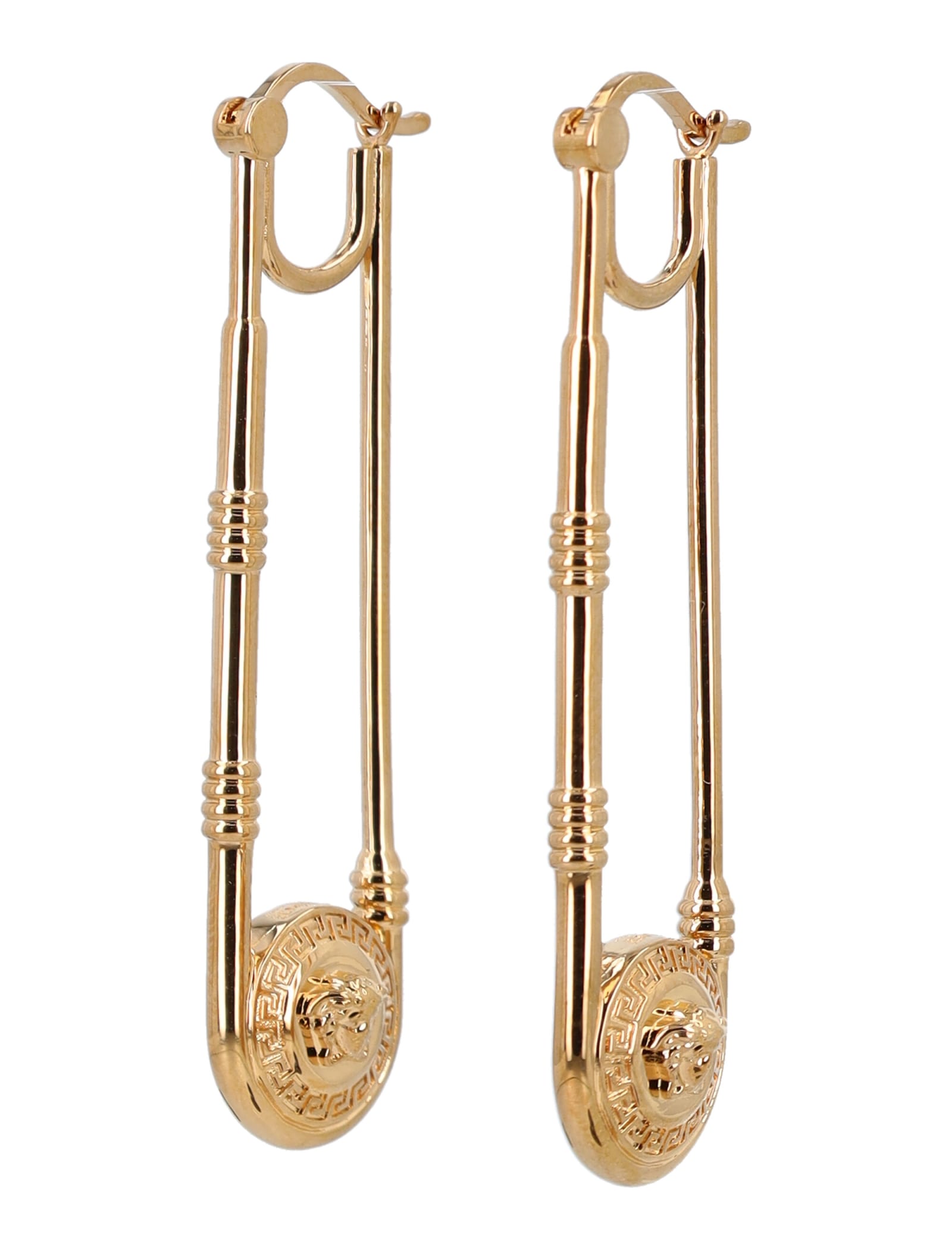 Versace Safety Pin Earrings