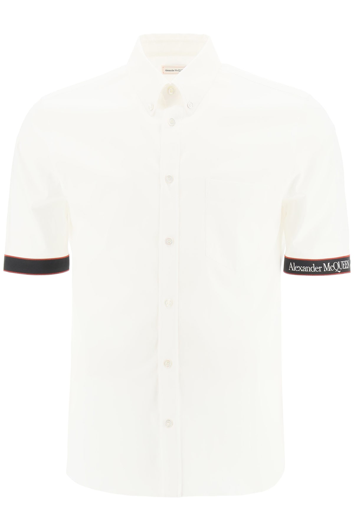 Alexander McQueen Poplin Shirt With Logo Selvedge