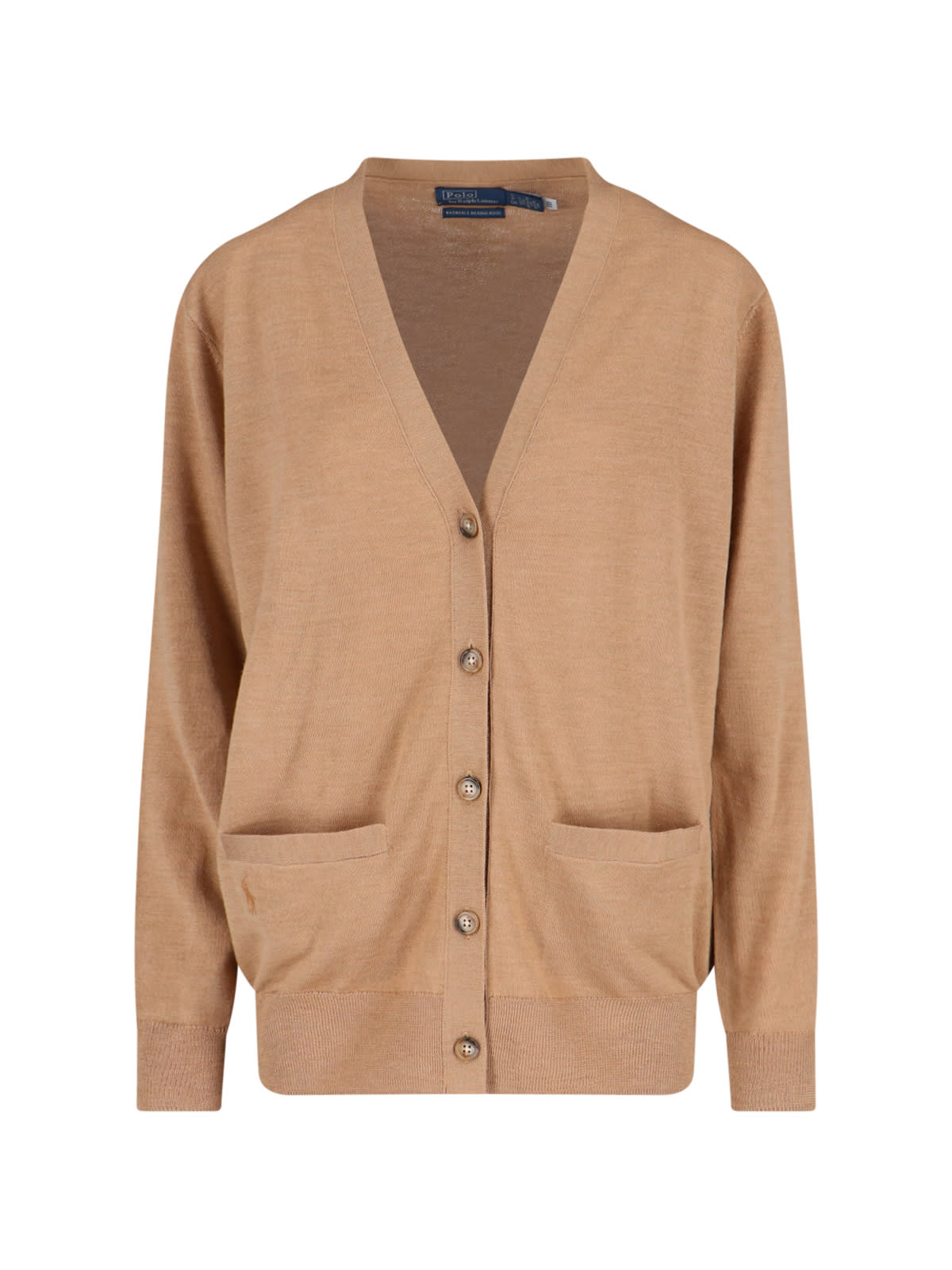 Polo Ralph Lauren Cardigan In Lana In Brown
