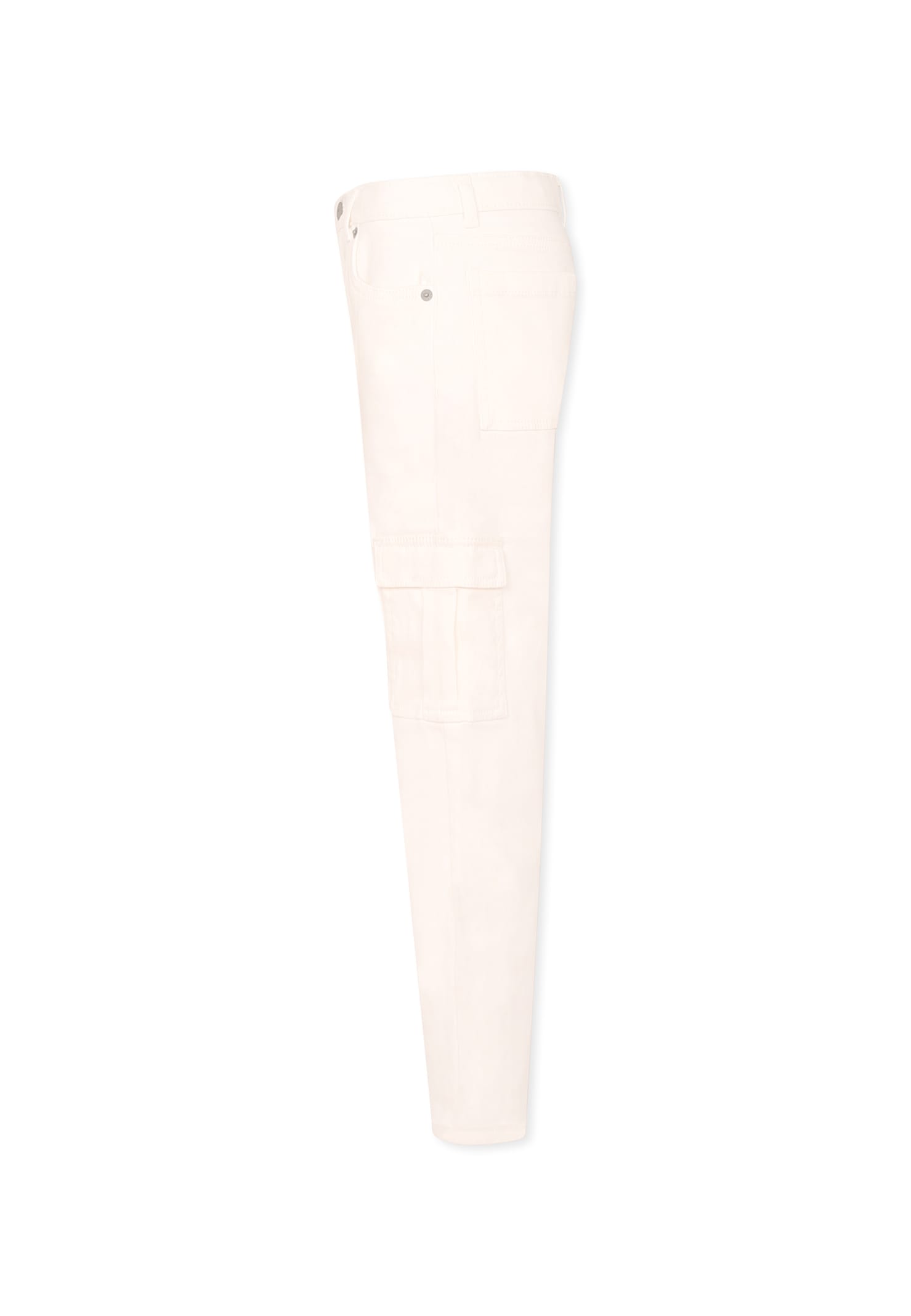 LEVI'S WHITE JEANS FOR GIRL WITH LOGO 