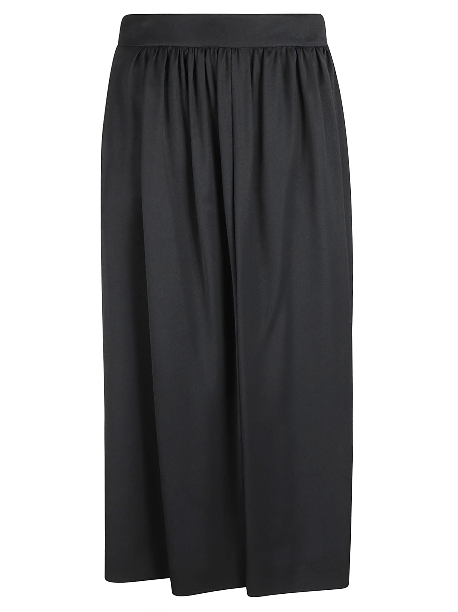 Shop Moschino Straight Waist Skirt In Black