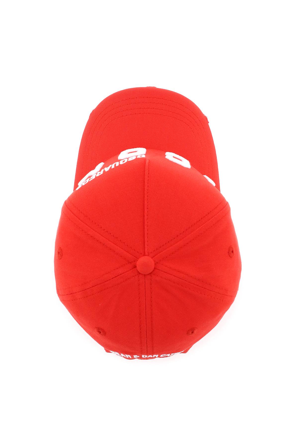 Shop Dsquared2 Be Icon Baseball Cap In Red