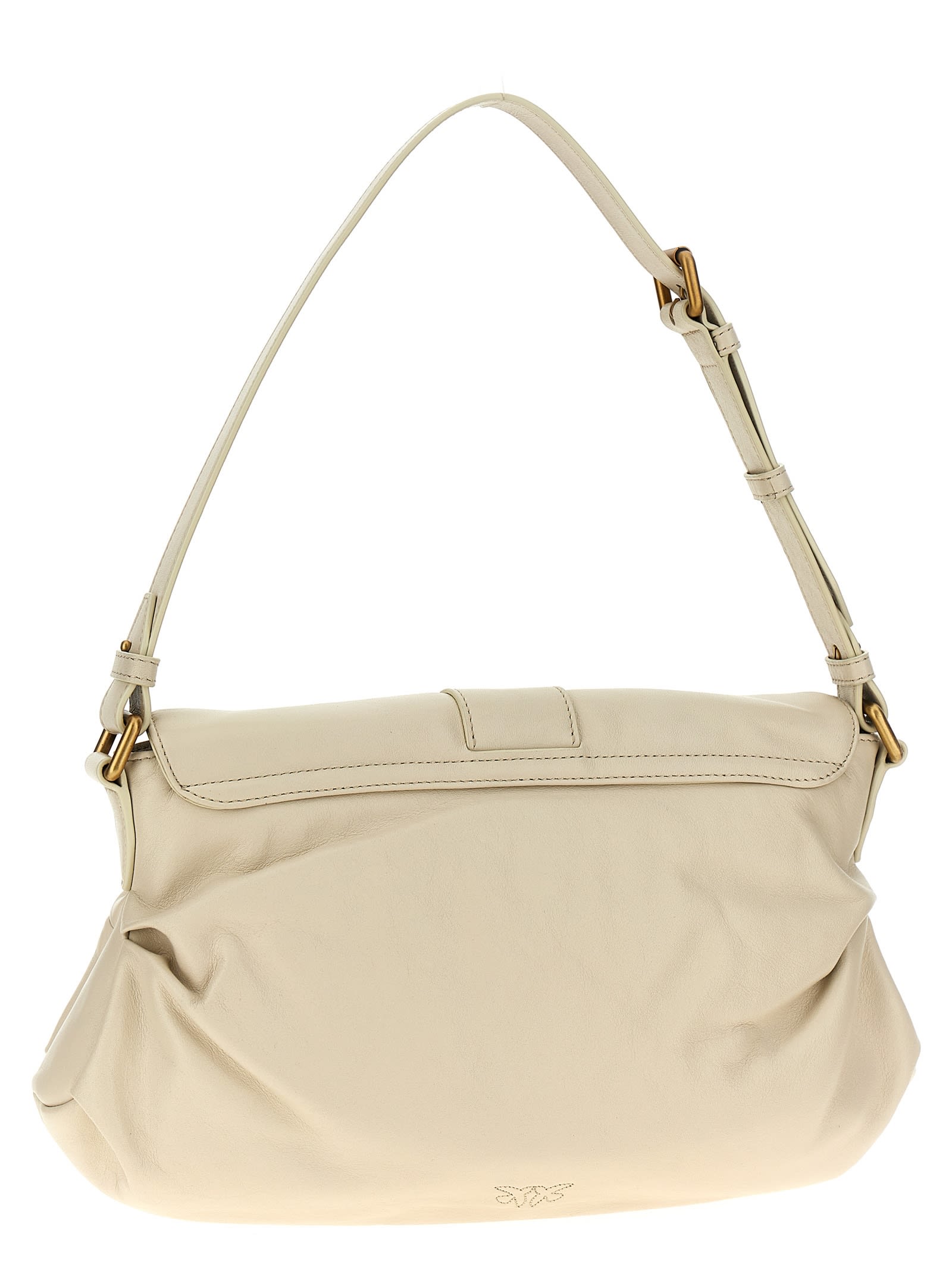 Shop Pinko Classic Jolene Shoulder Bag In White