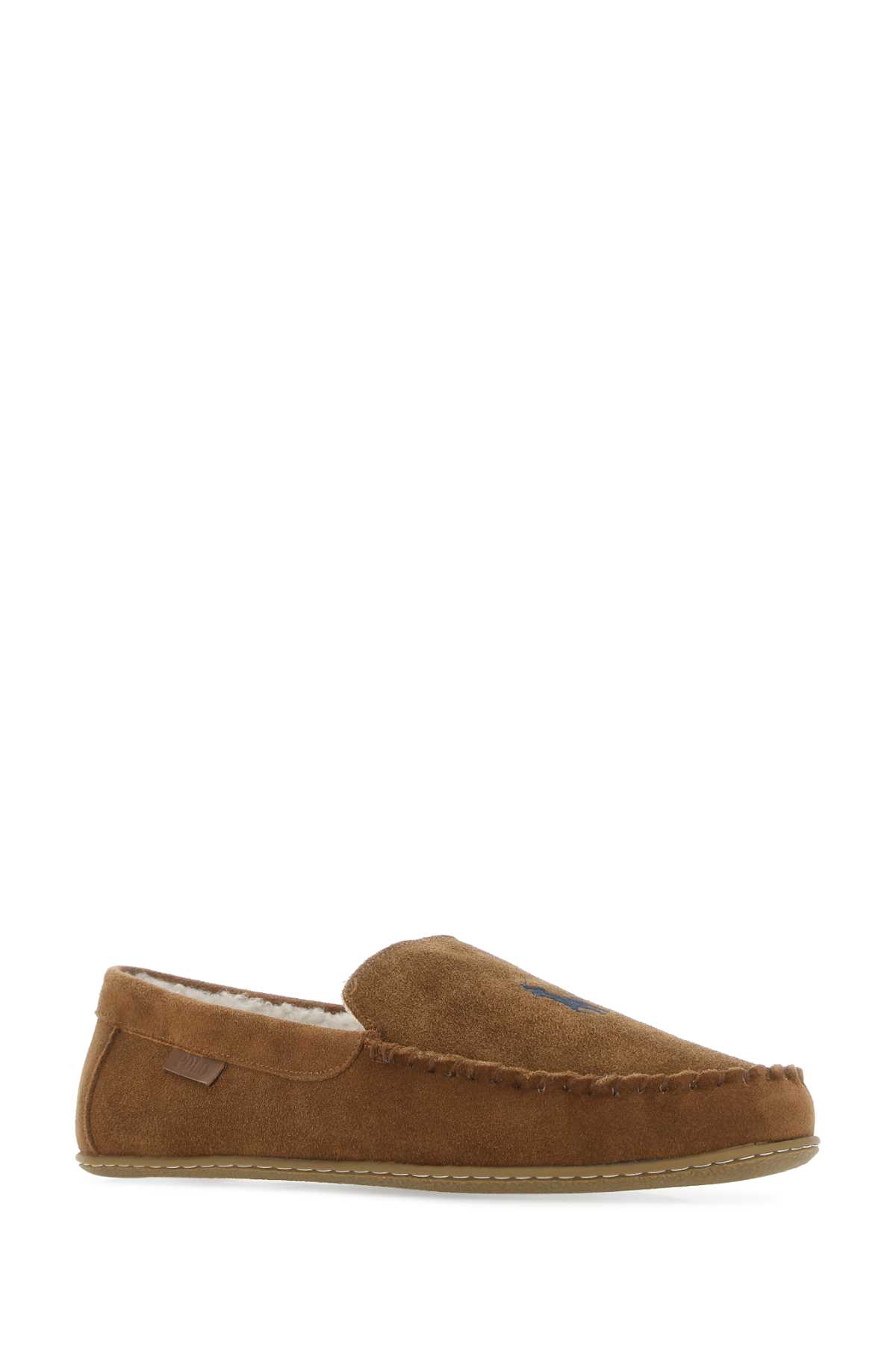 Polo Ralph Lauren Brown Suede Collins Loafers In Navypp