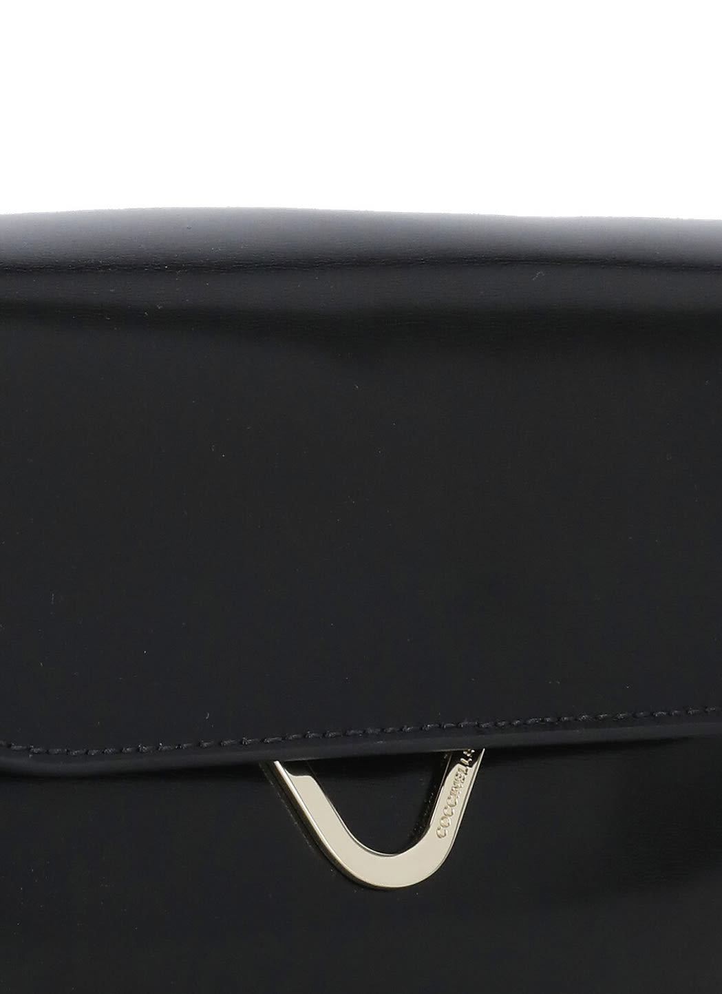 Shop Coccinelle Shiny Calf Bag In Black