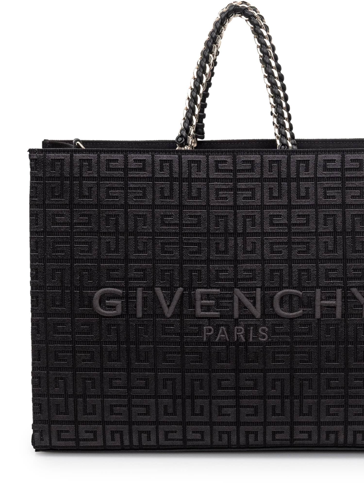 Shop Givenchy G-tote Medium In Black