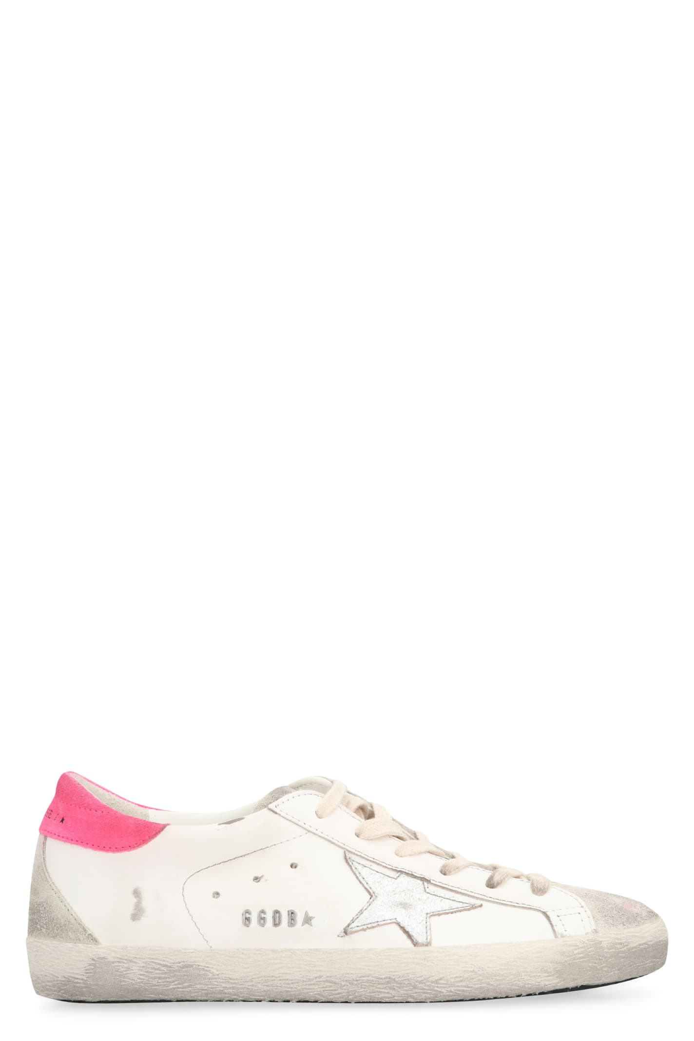 Shop Golden Goose Super-star Leather Low-top Sneakers In White