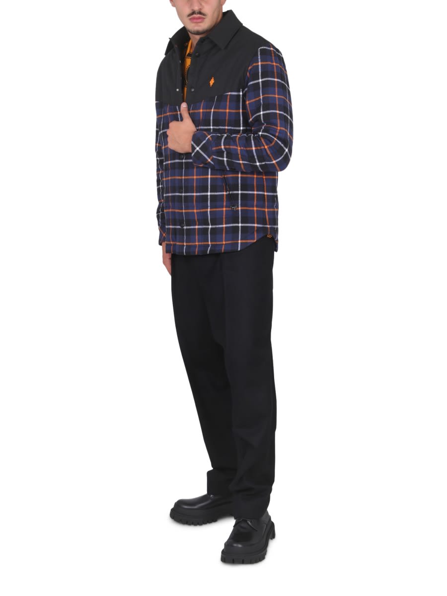 Marcelo Burlon County Of Milan Marcelo Burlon Long-sleeved Shirt In Blue