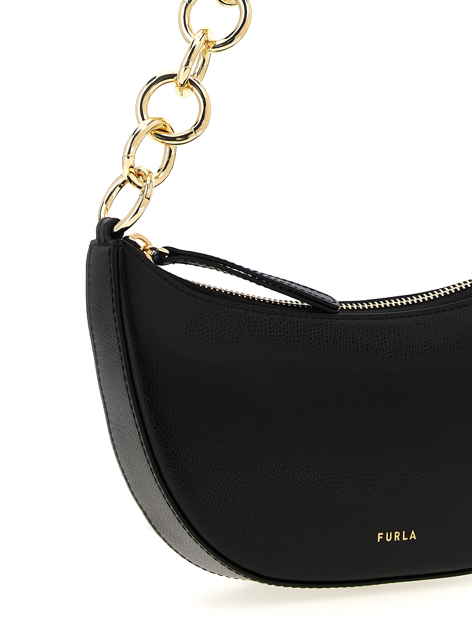 Furla Sfera Mini Shoulder Bag In Black