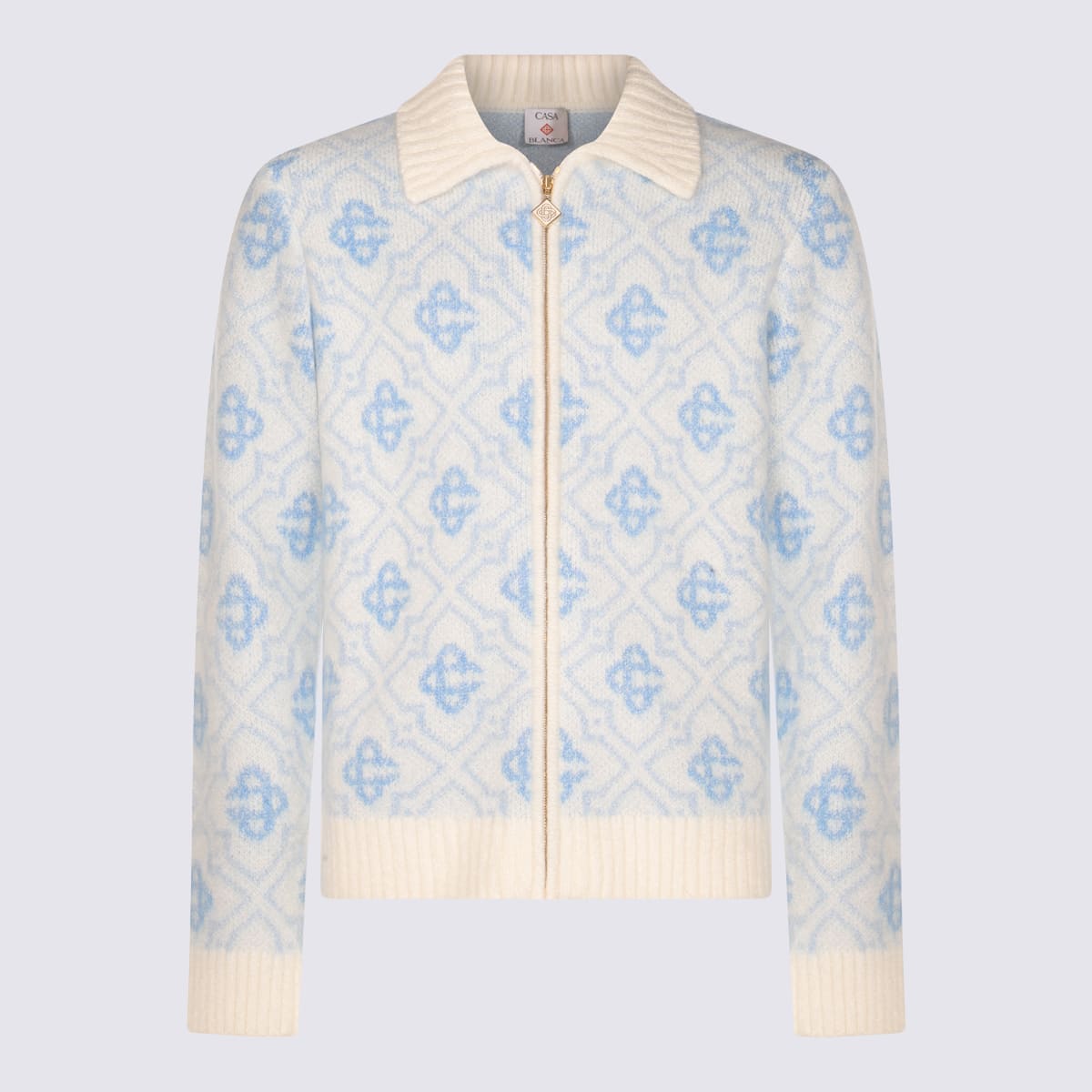 Light Blue Cotton Knitwear